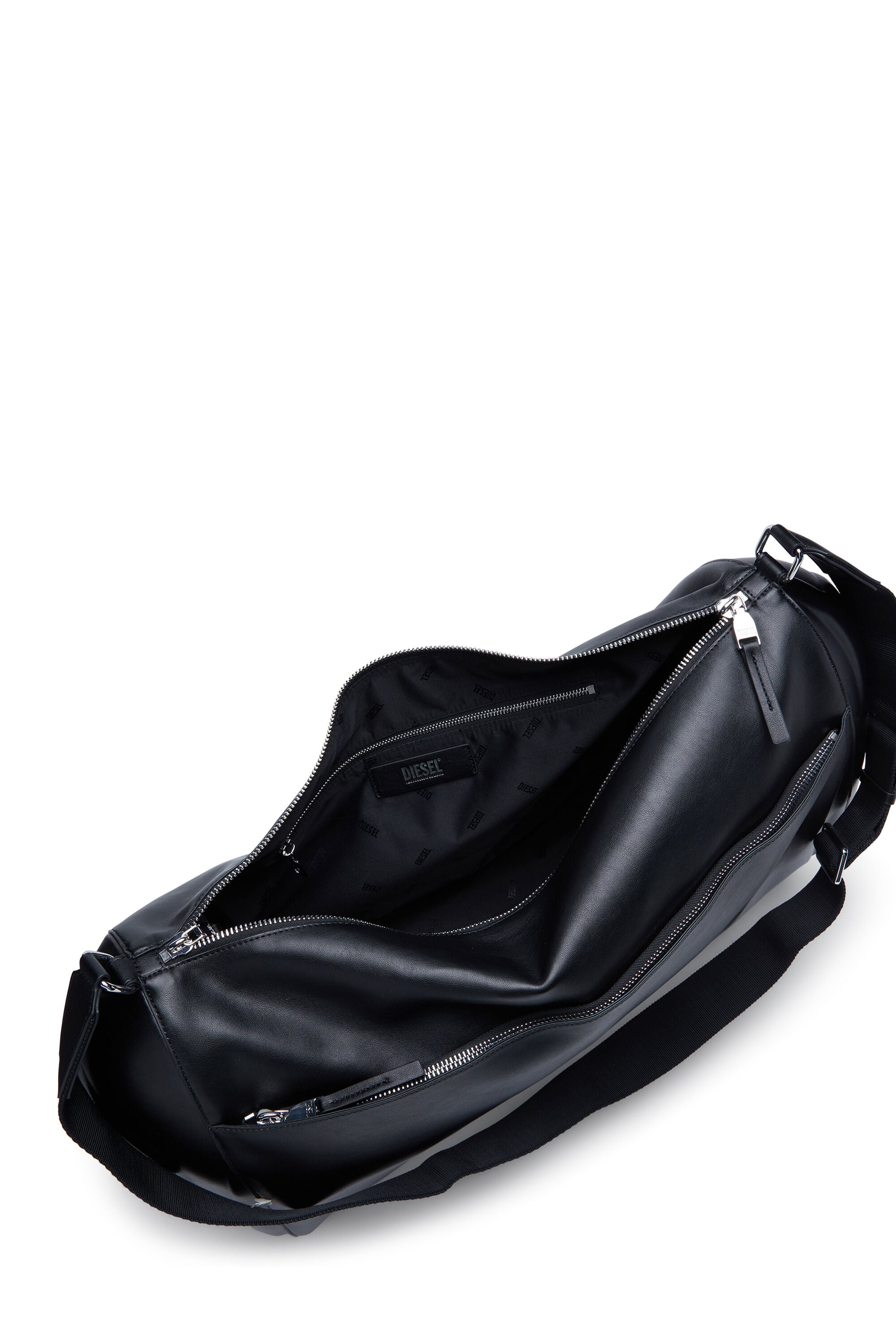 Women's Load-D-Duffle bag with hard-shell logo sides | Black