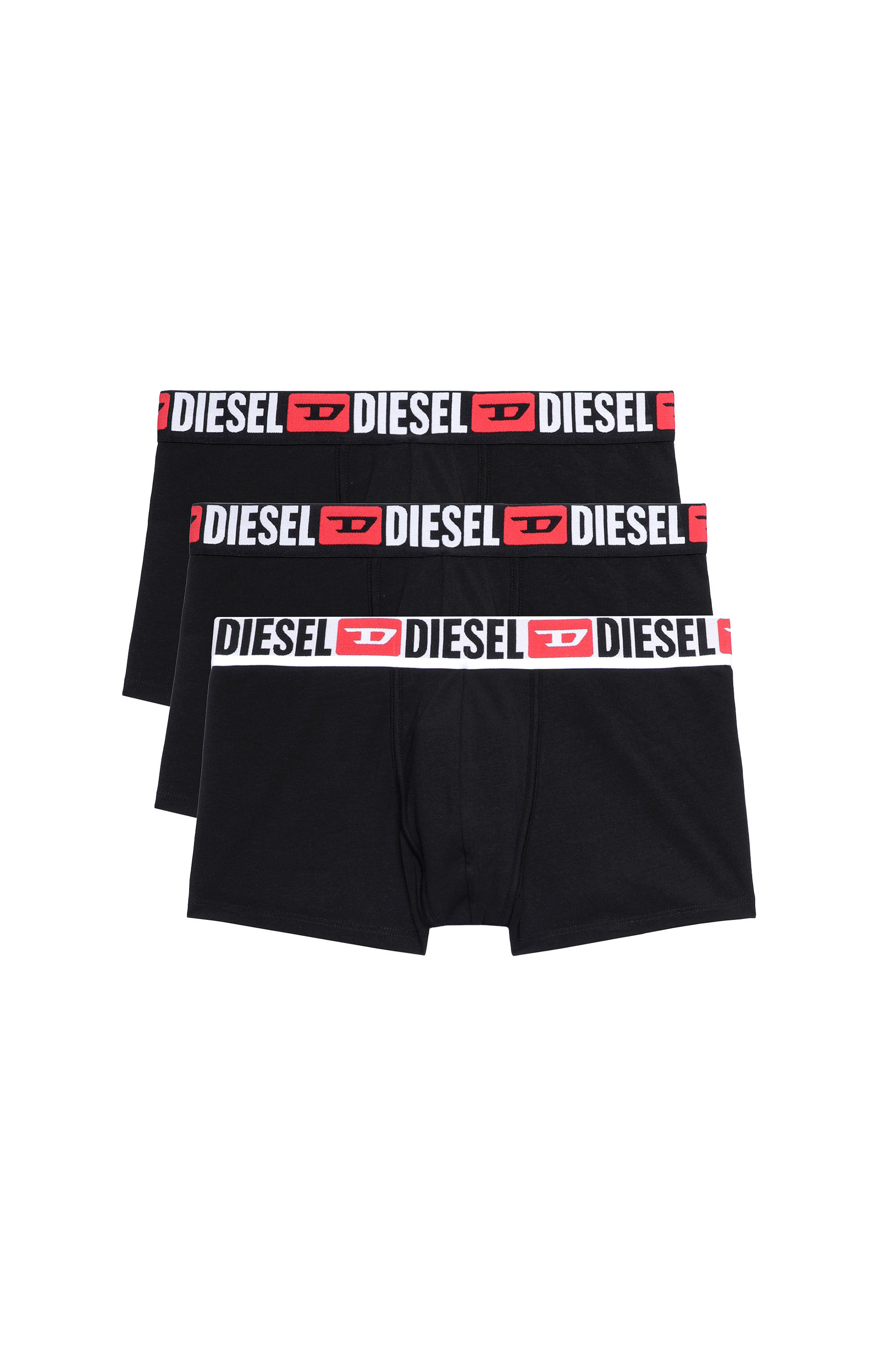 Men: Three-pack of all-over logo waist boxers | Diesel