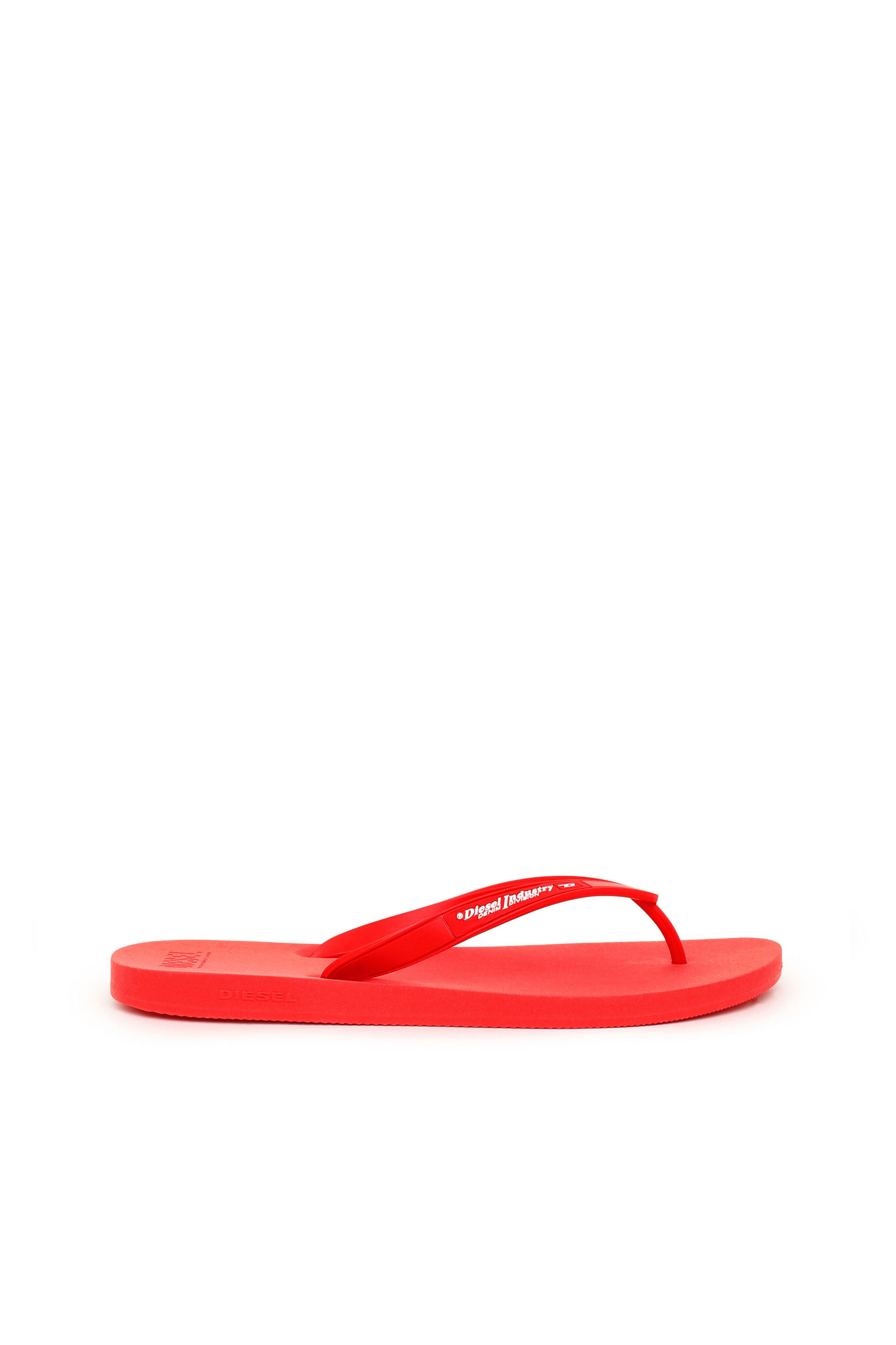Diesel - SA-KAUAY NL, Male's Sa-Kauay Nl - Flip flops with logo straps in Red - 1