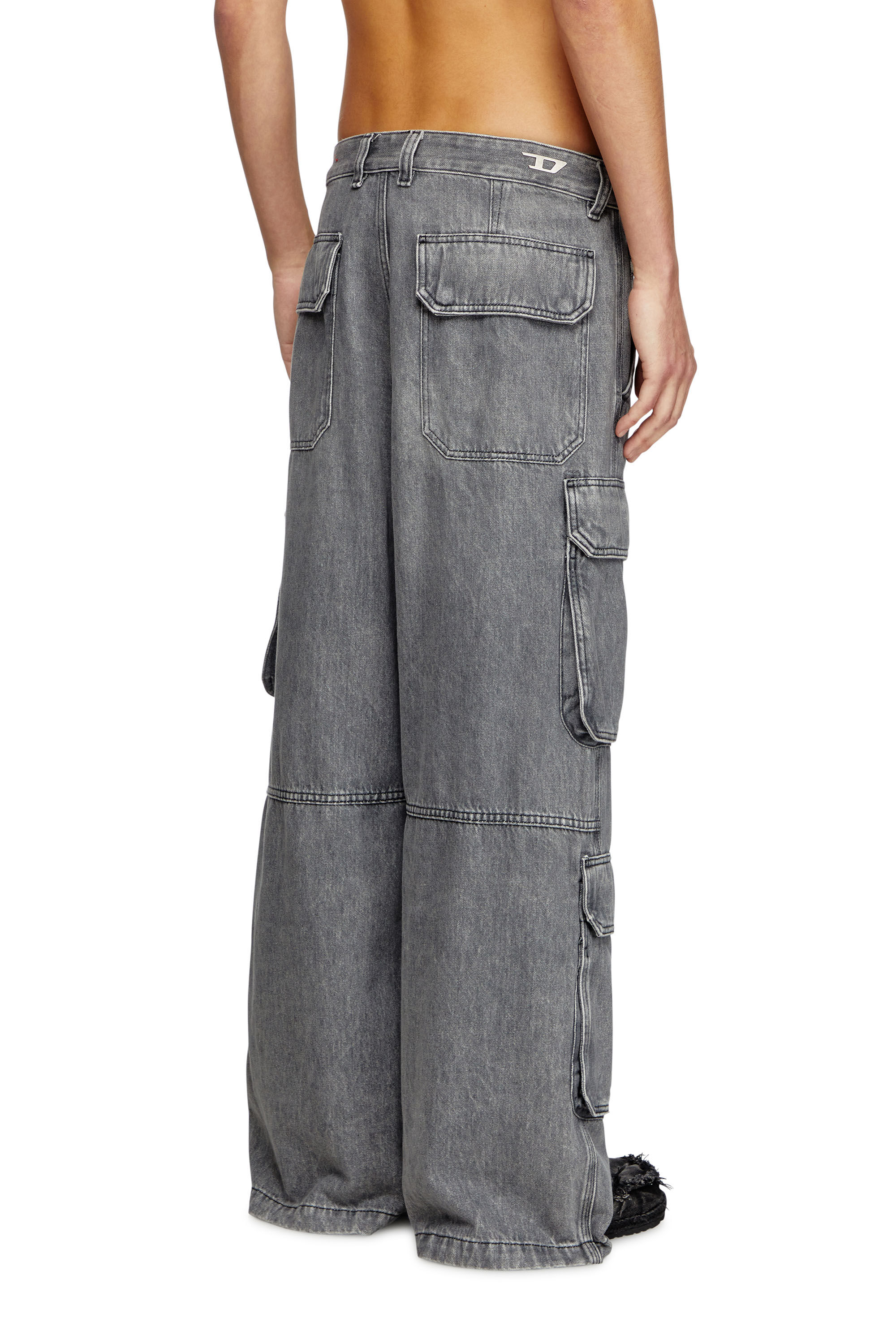 Men's Relaxed Jeans | Light Grey | Diesel D-Touch Men's Relaxed Jeans | Light Grey | Diesel D-Touch