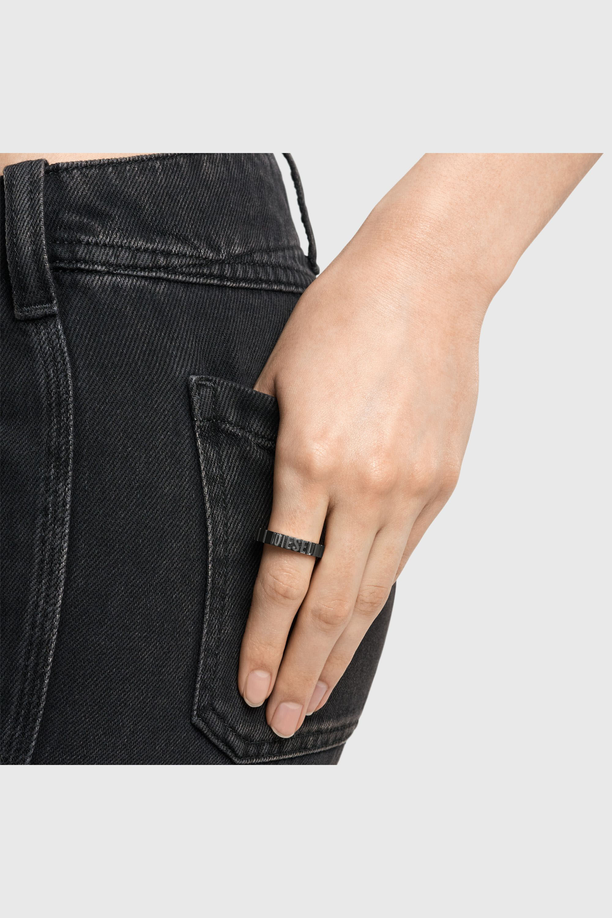 Diesel - DX1612060, Anillo de acero inoxidable Unisex in Negro - 3