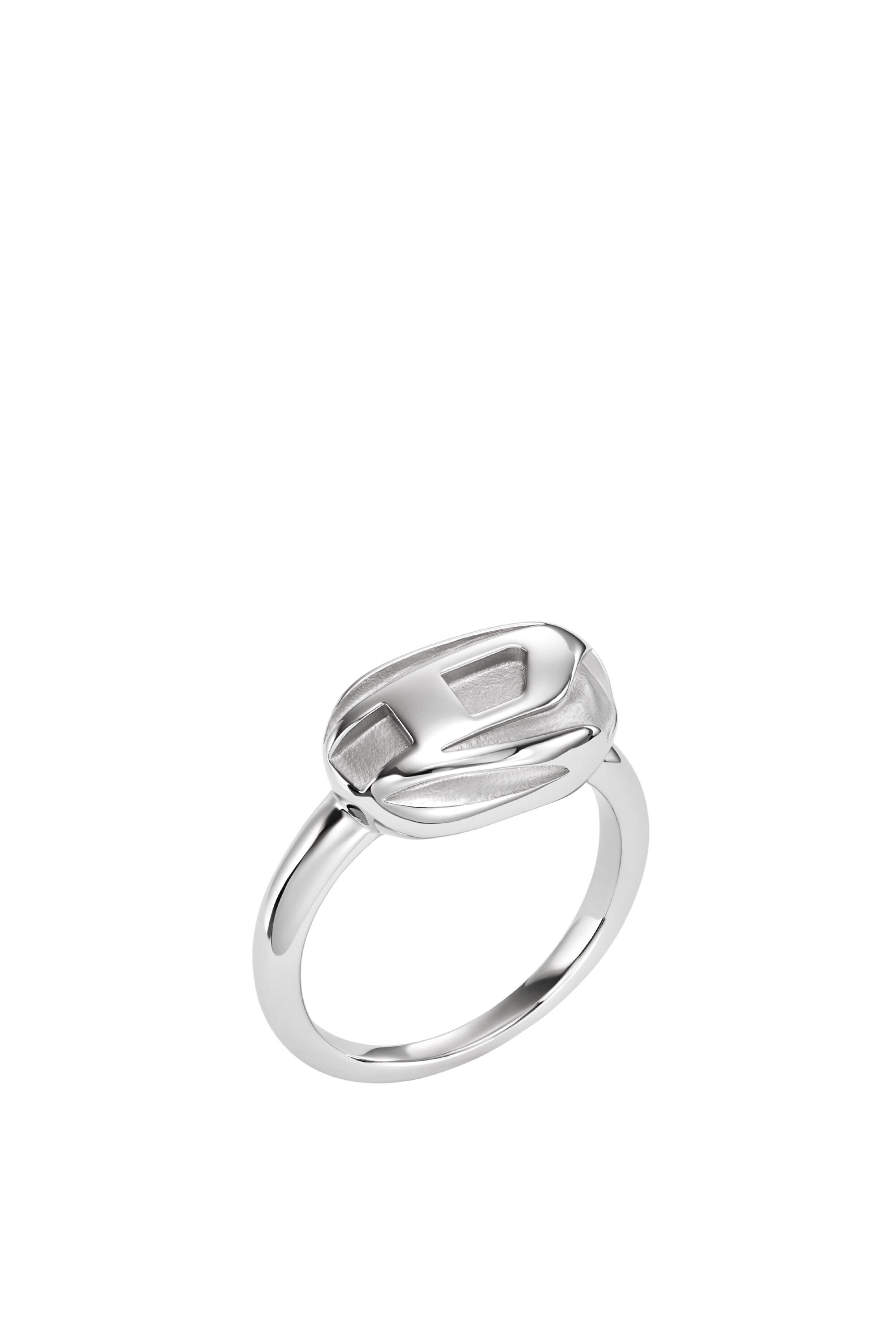 Diesel - DX1485, Bague en acier inoxydable Homme in Gris argenté - 1