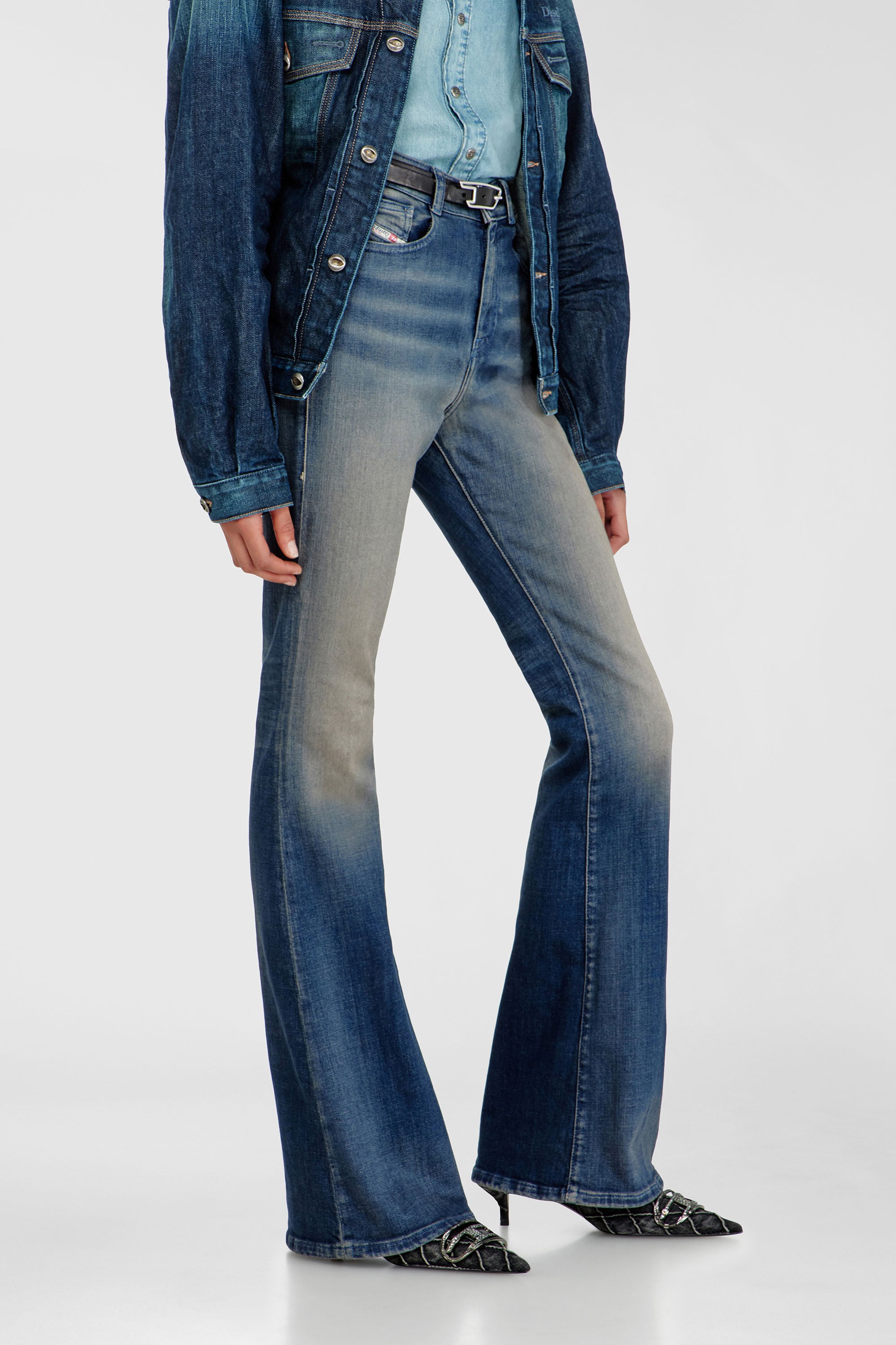 Diesel - Female's Bootcut Jeans 1973 D-Partt 09P67, Dark Blue - 7