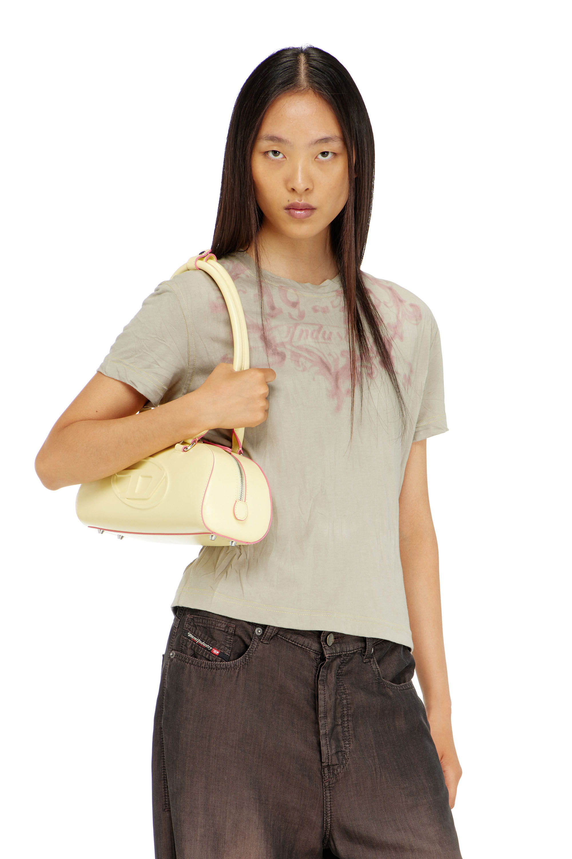 Diesel - T-ILA-AA5, T-shirt en coton avec imprim&eacute; graphique Femme in Polychrome - 3