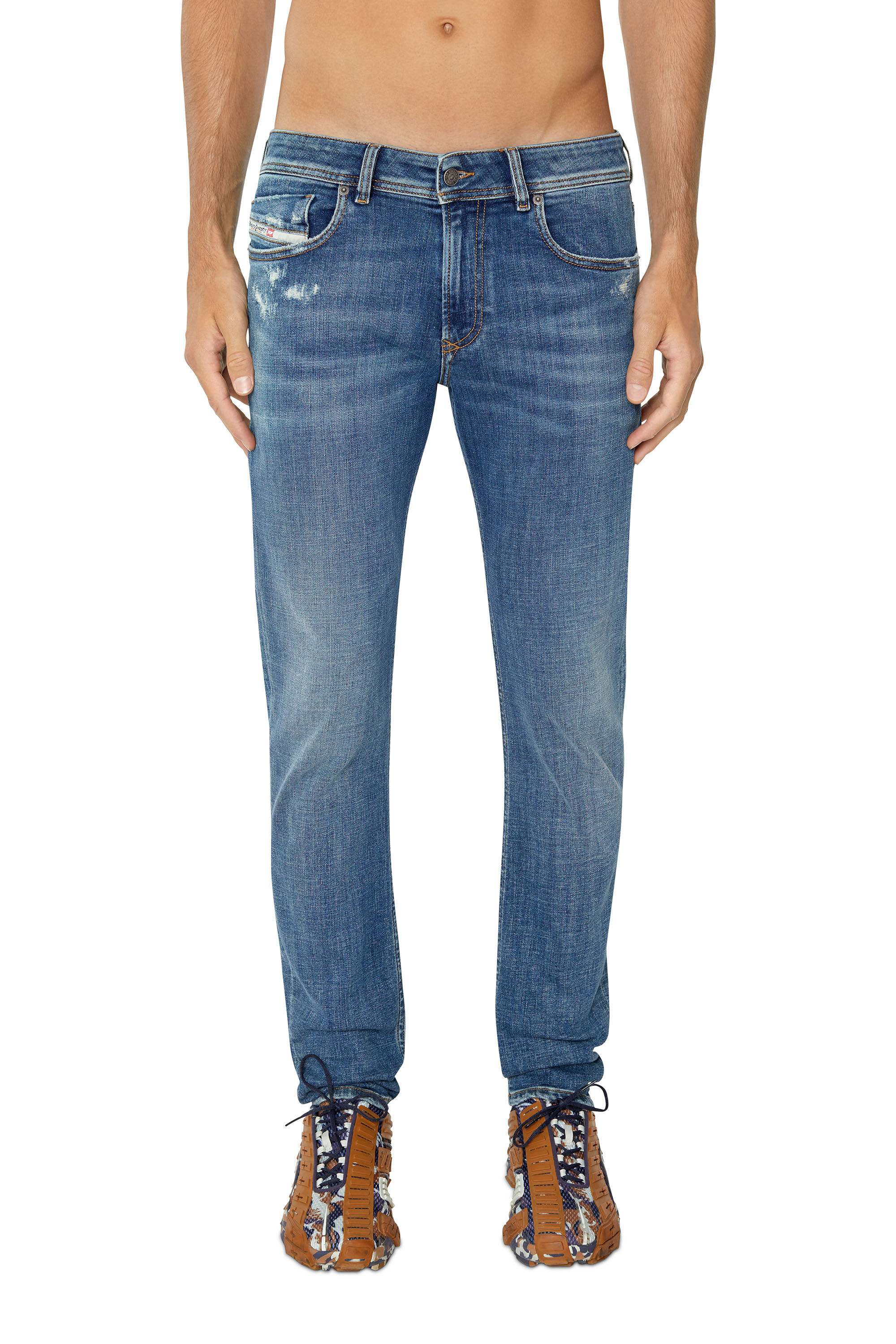 Diesel - Skinny Jeans 1979 Sleenker 09E43, Male's Skinny Jeans - 1979 Sleenker in Medium Blue - 2