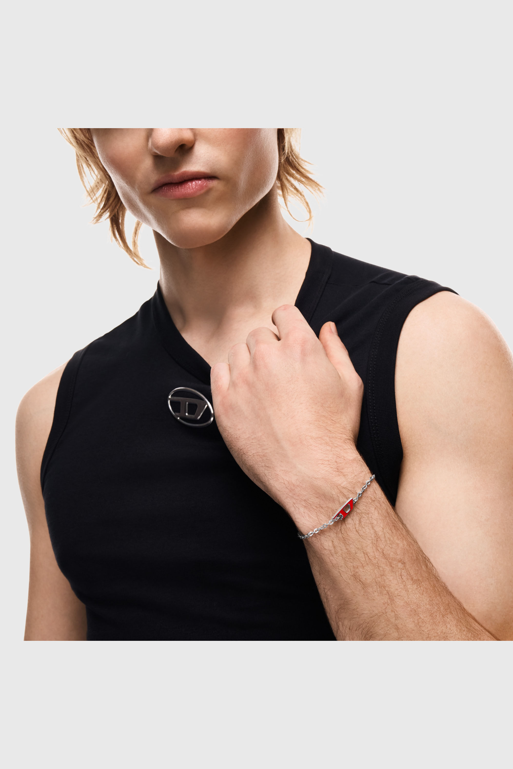 Women's Stainless steel chain bracelet | Silver | Diesel {{Country}}