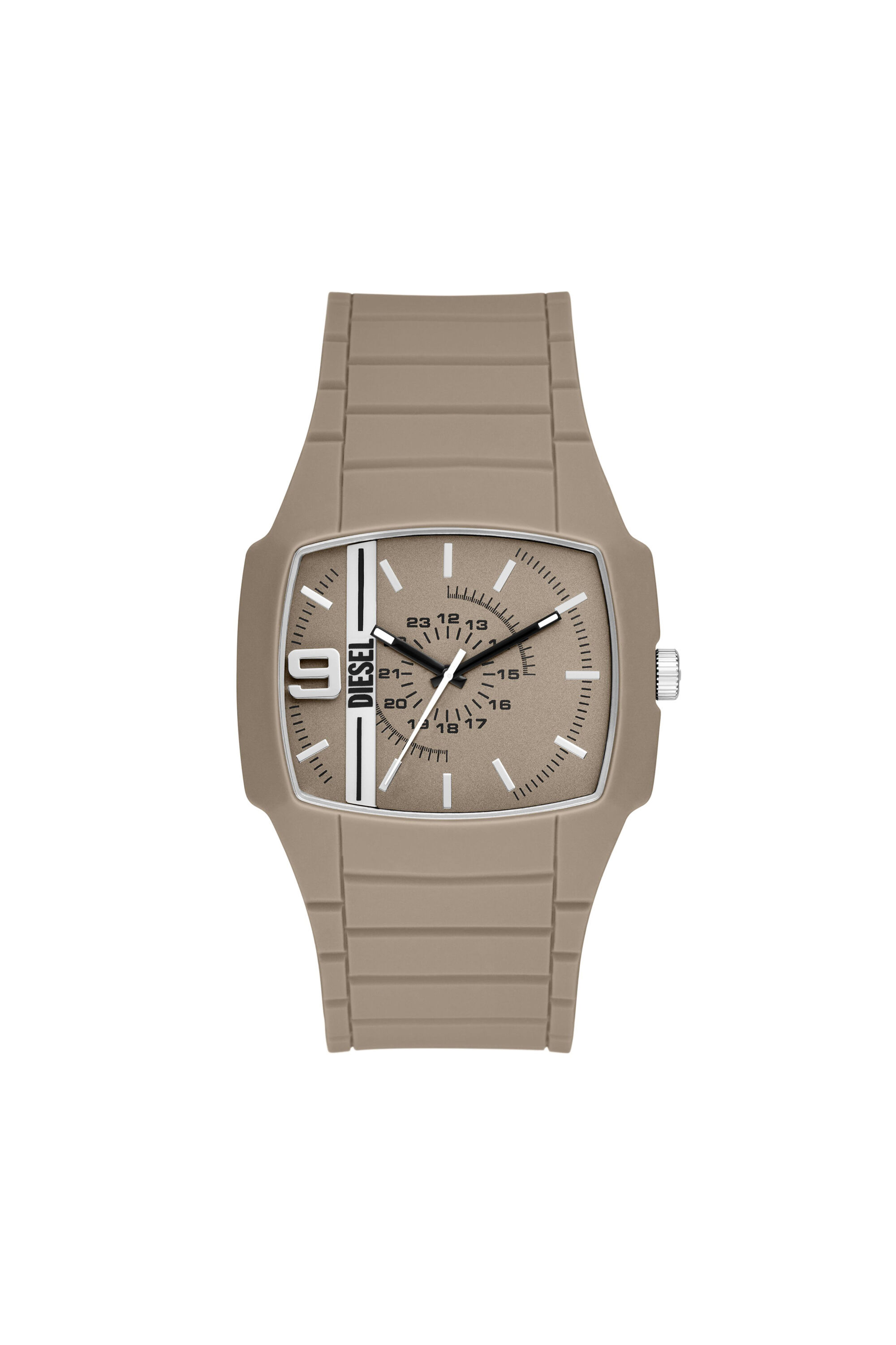 Diesel - DZ2167, Male's Cliffhanger 2.0 Sand Silicone Watch in Beige - 1