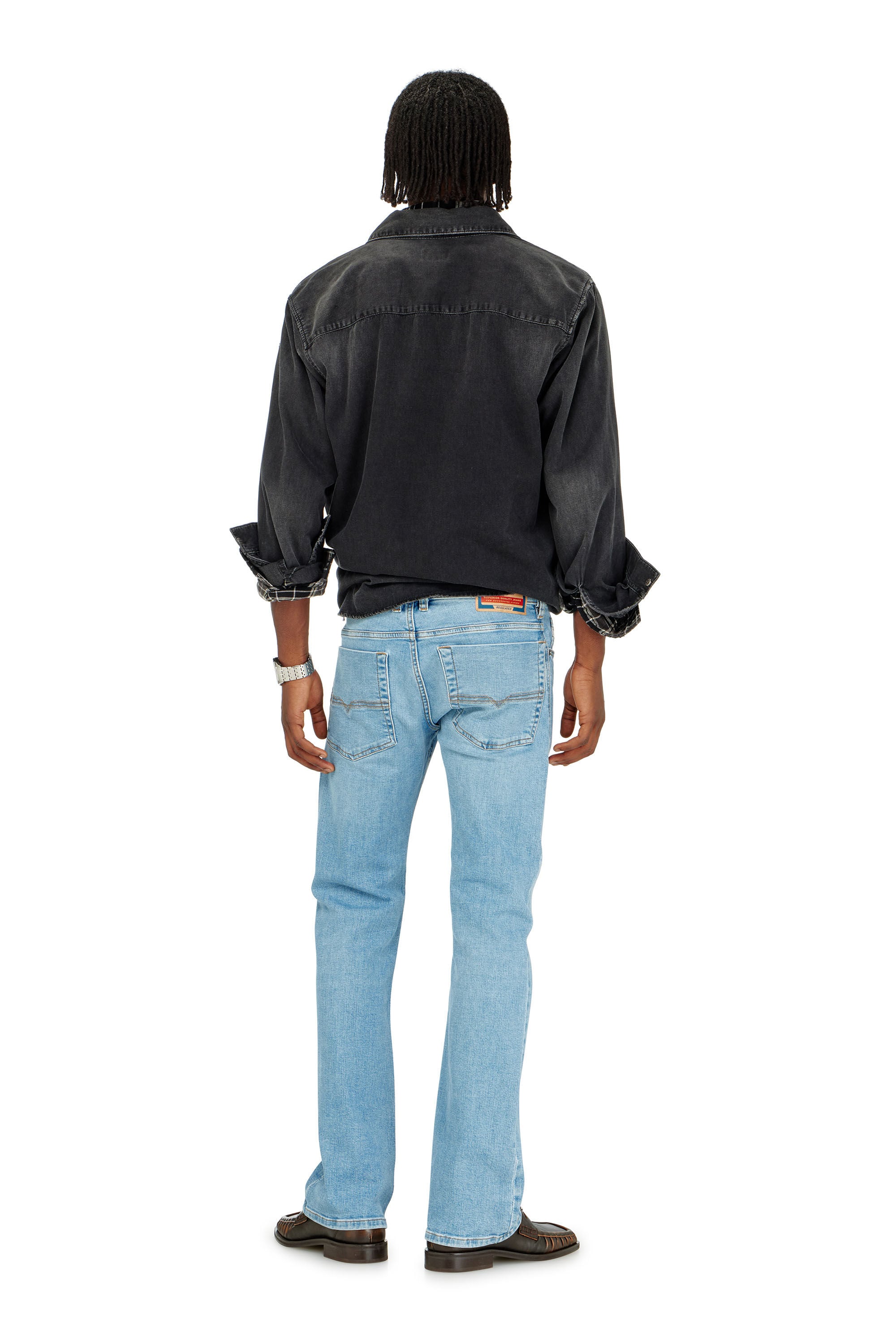 Diesel - Bootcut Jeans 2007 Zatiny 0HDBJ Homme, Bleu Clair - Image 3