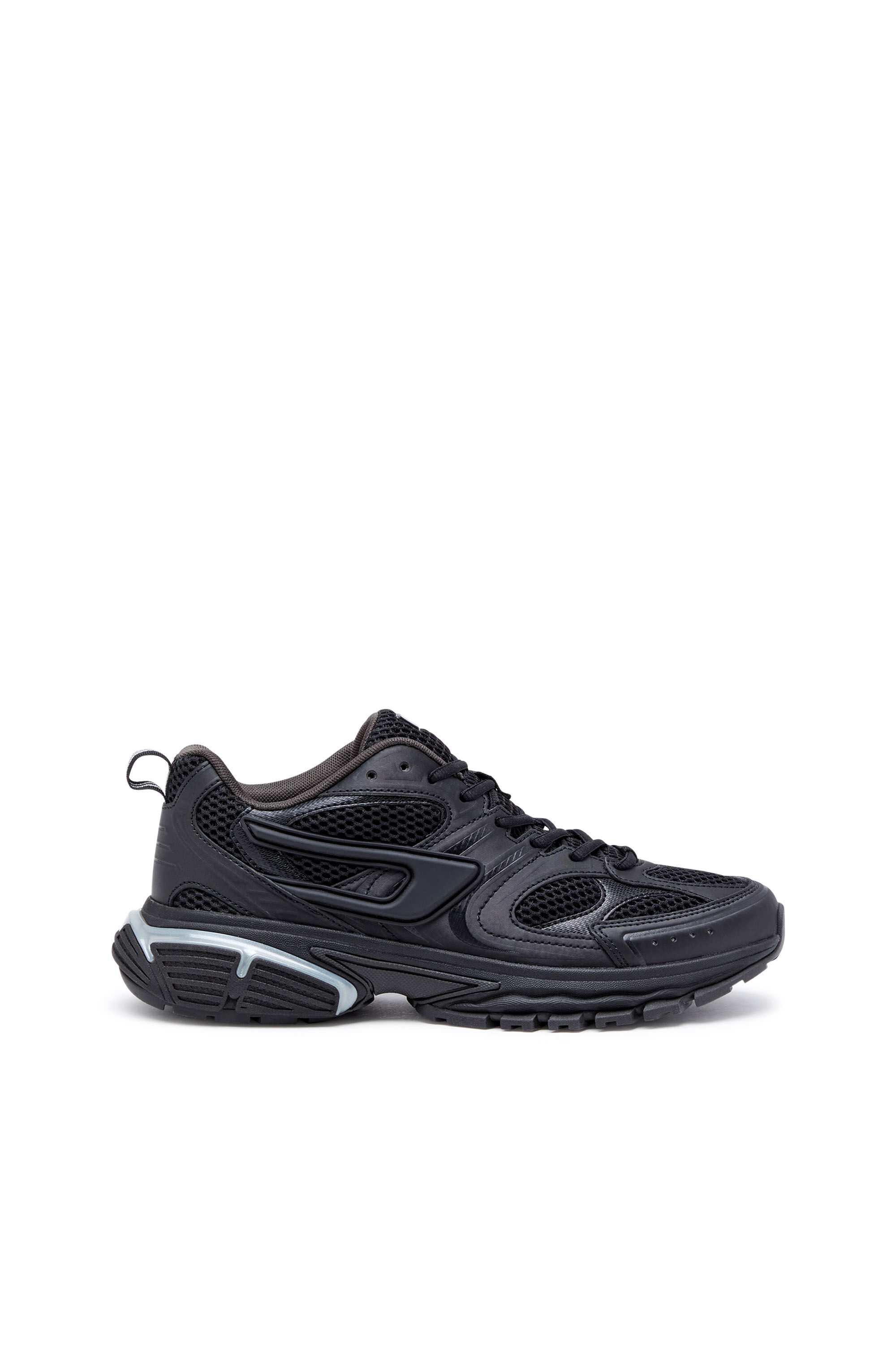 Diesel - S-SERENDIPITY PRO-X1, S-Serendipity Pro-X1 - Sneakers en mesh avec superpositions embossées Homme in Noir - 1