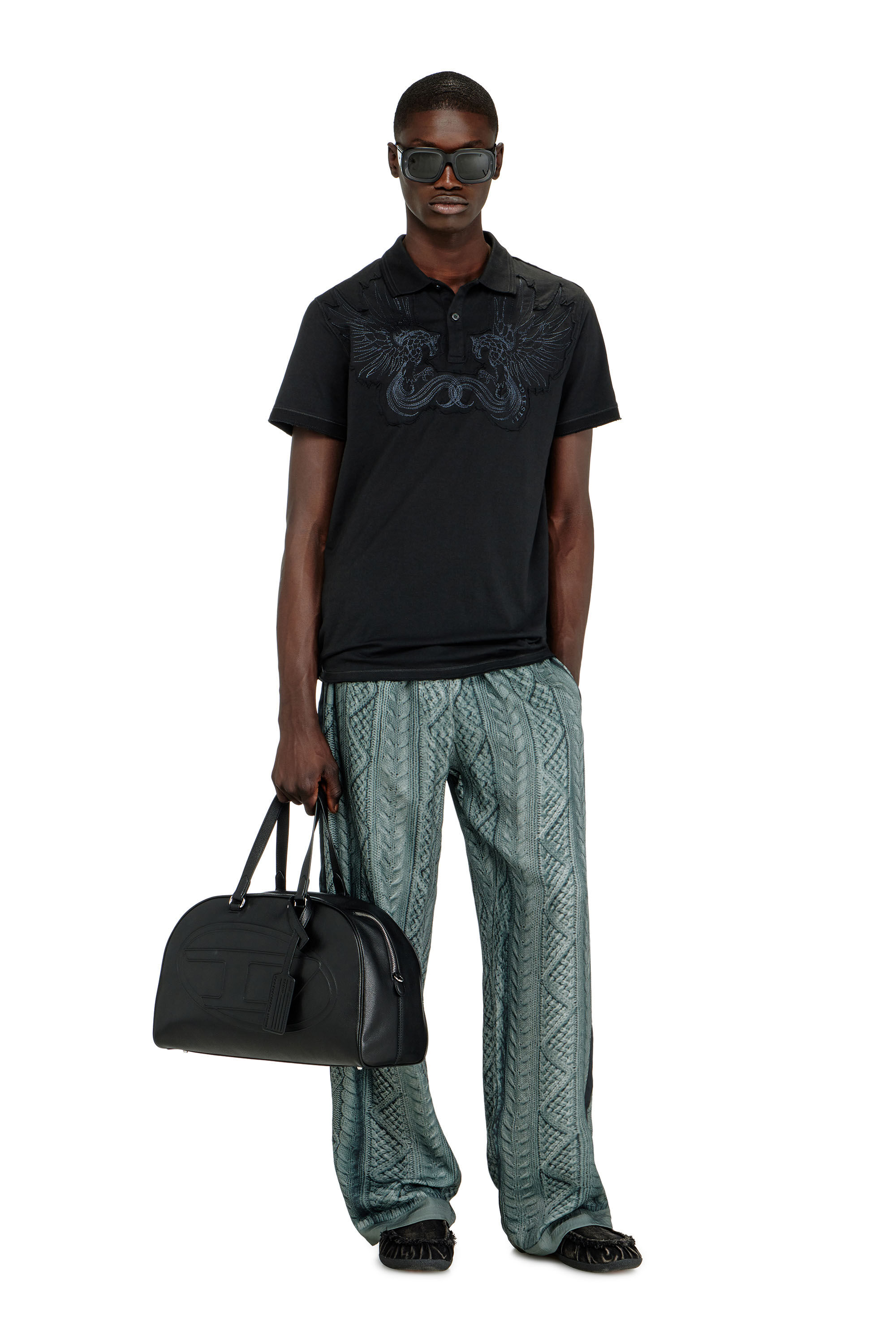 Diesel - T-PHEN, Polo de algod&oacute;n con parche bordado Hombre in ToBeDefined - 1