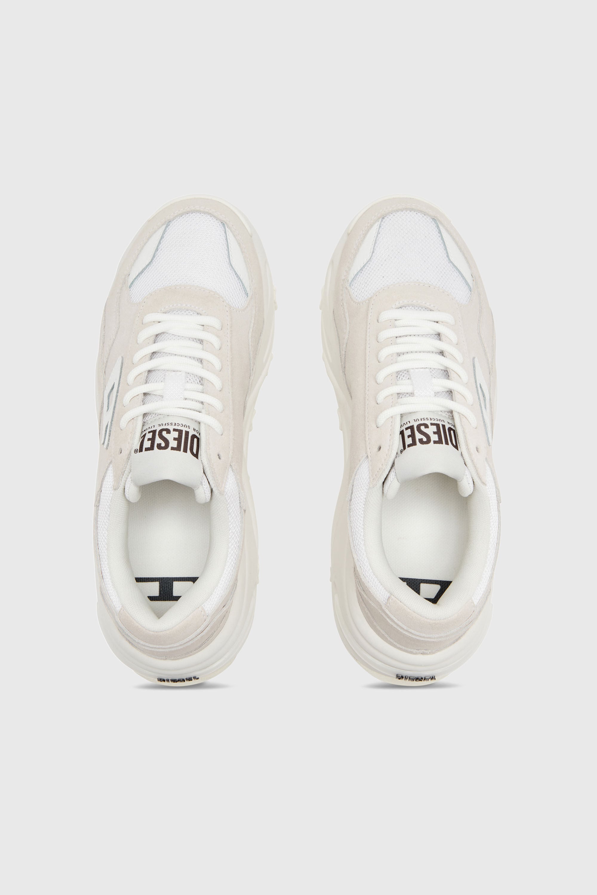 Women's S-Savannah-Platform sneakers in suede and mesh | White