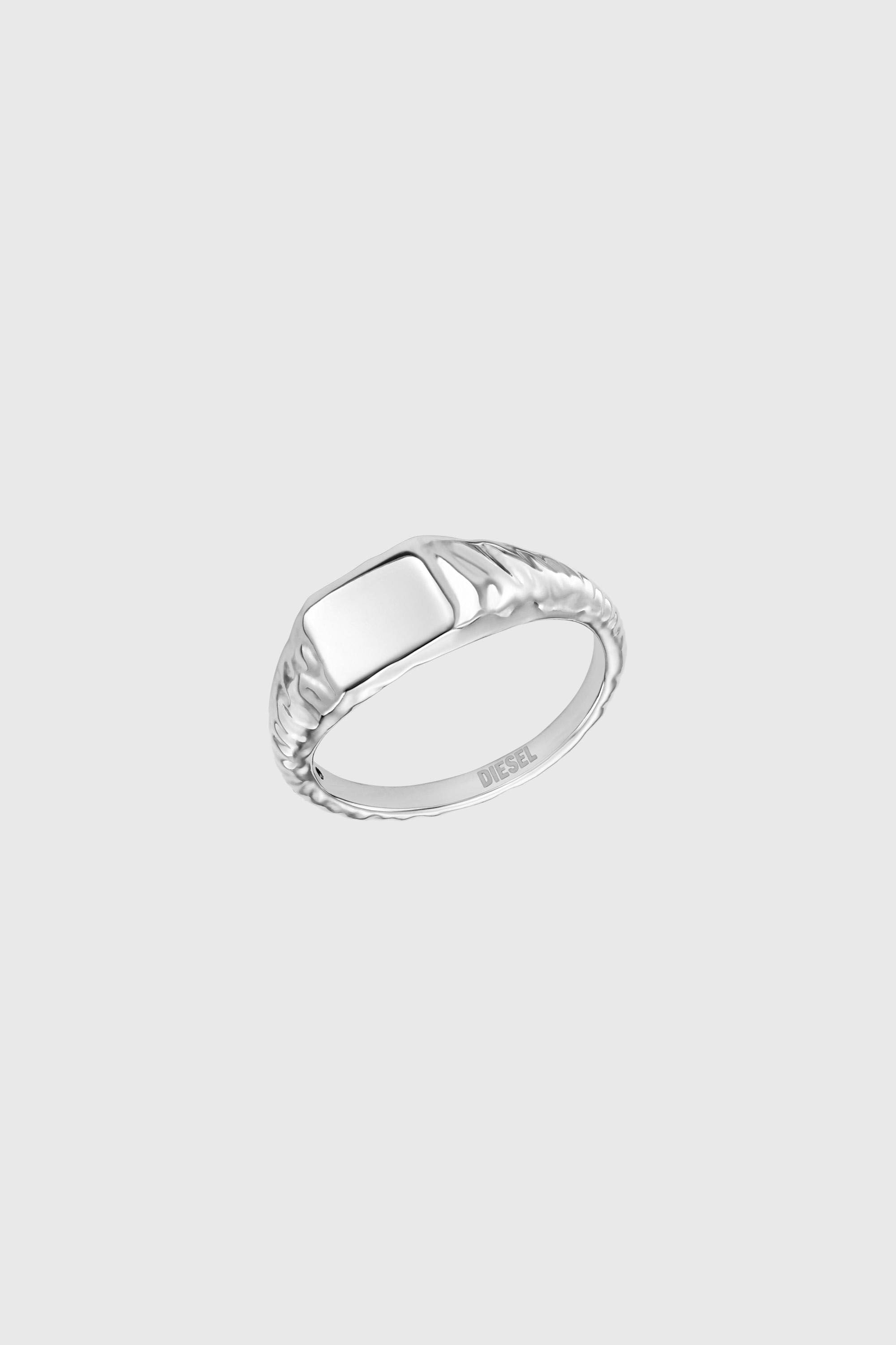 Diesel - DX1731040, Anillo sello de acero inoxidable Unisex in Plateado - 1
