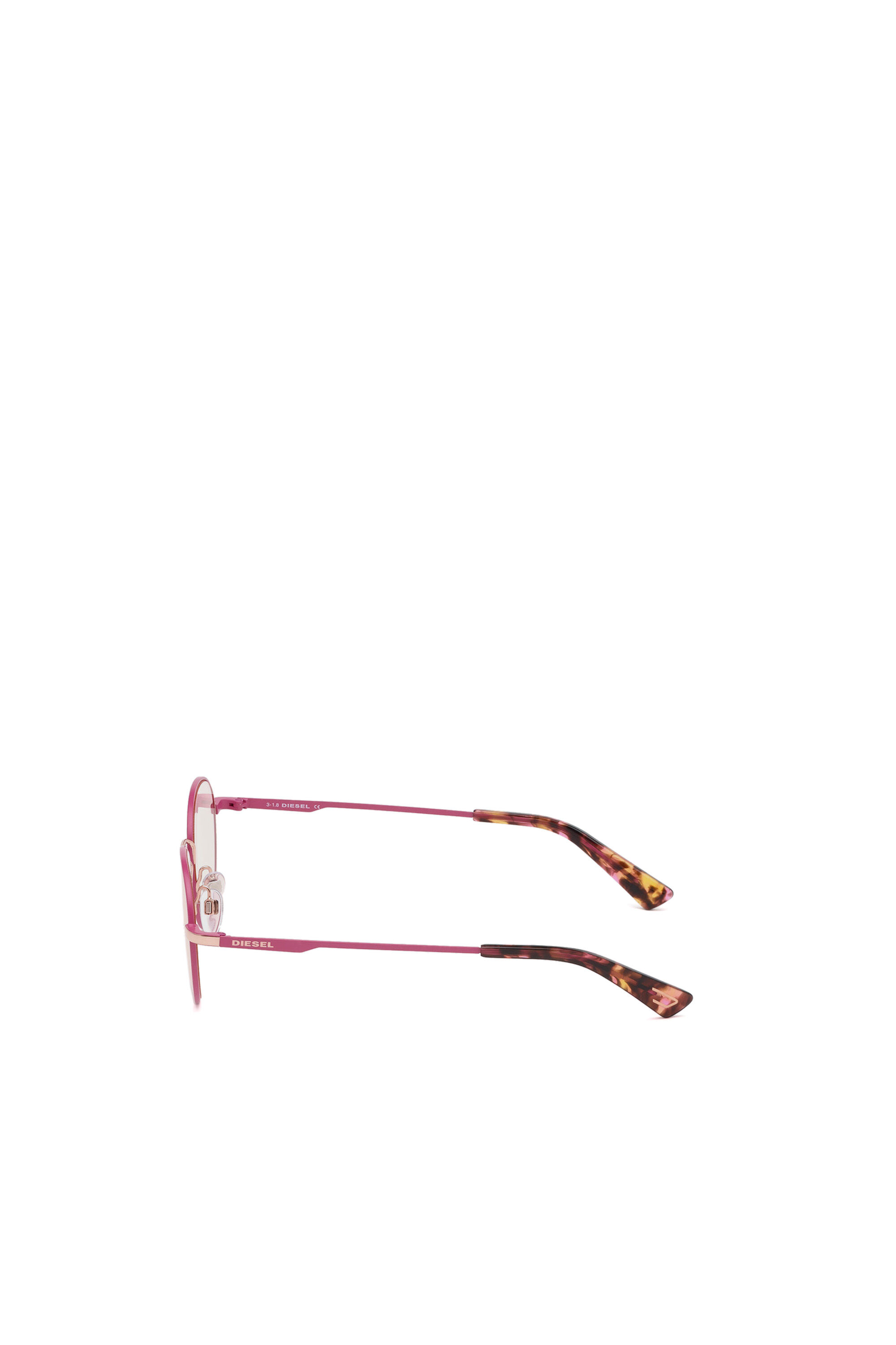 Diesel - DL0290, Unisex's Lightweight eyewear with cosmetic lenses in Pink - 4