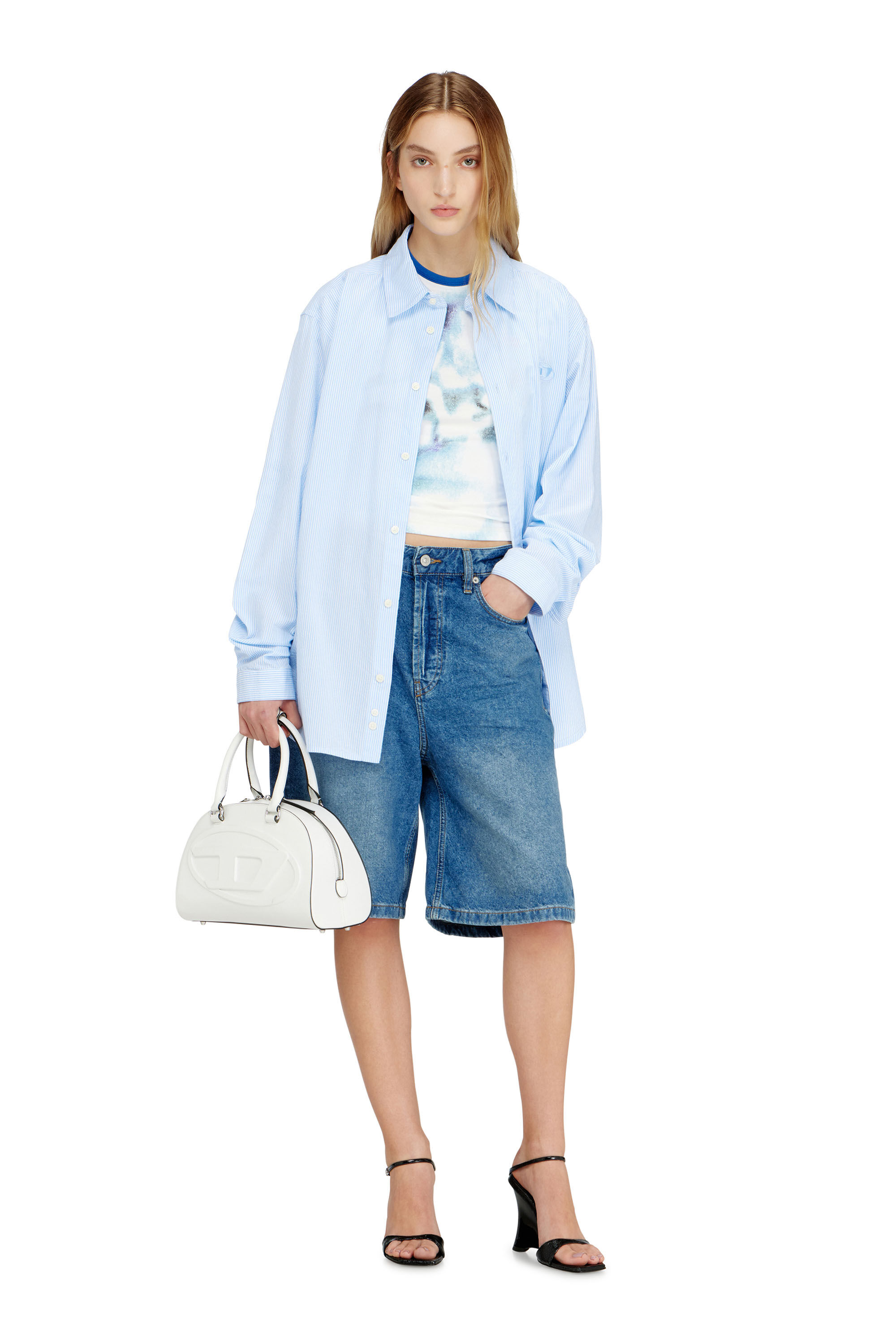 Women's Shorts in clean-washed denim | Blue | Diesel