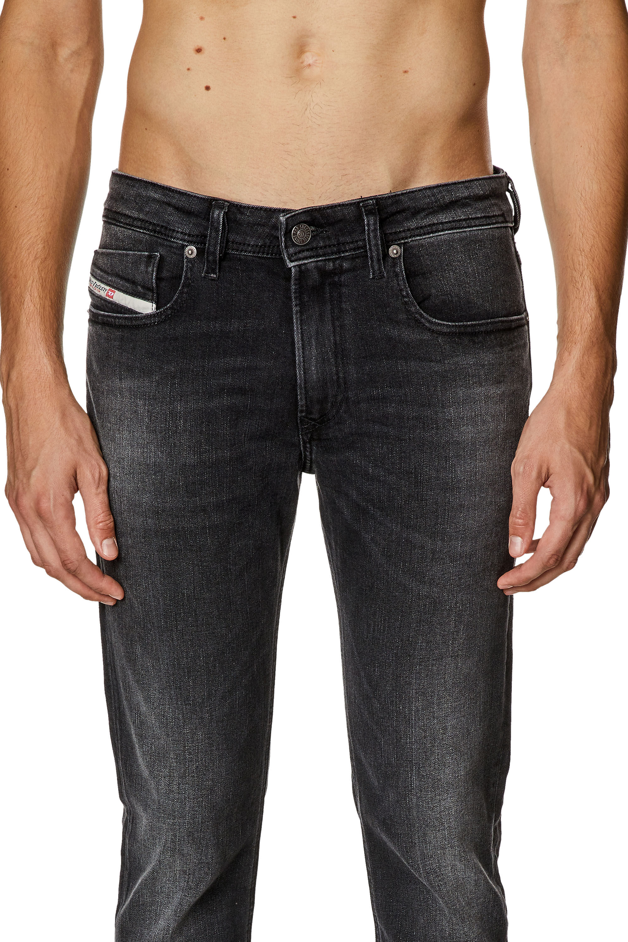 Men's Skinny Jeans | Black/Dark grey | Diesel 1979 Sleenker