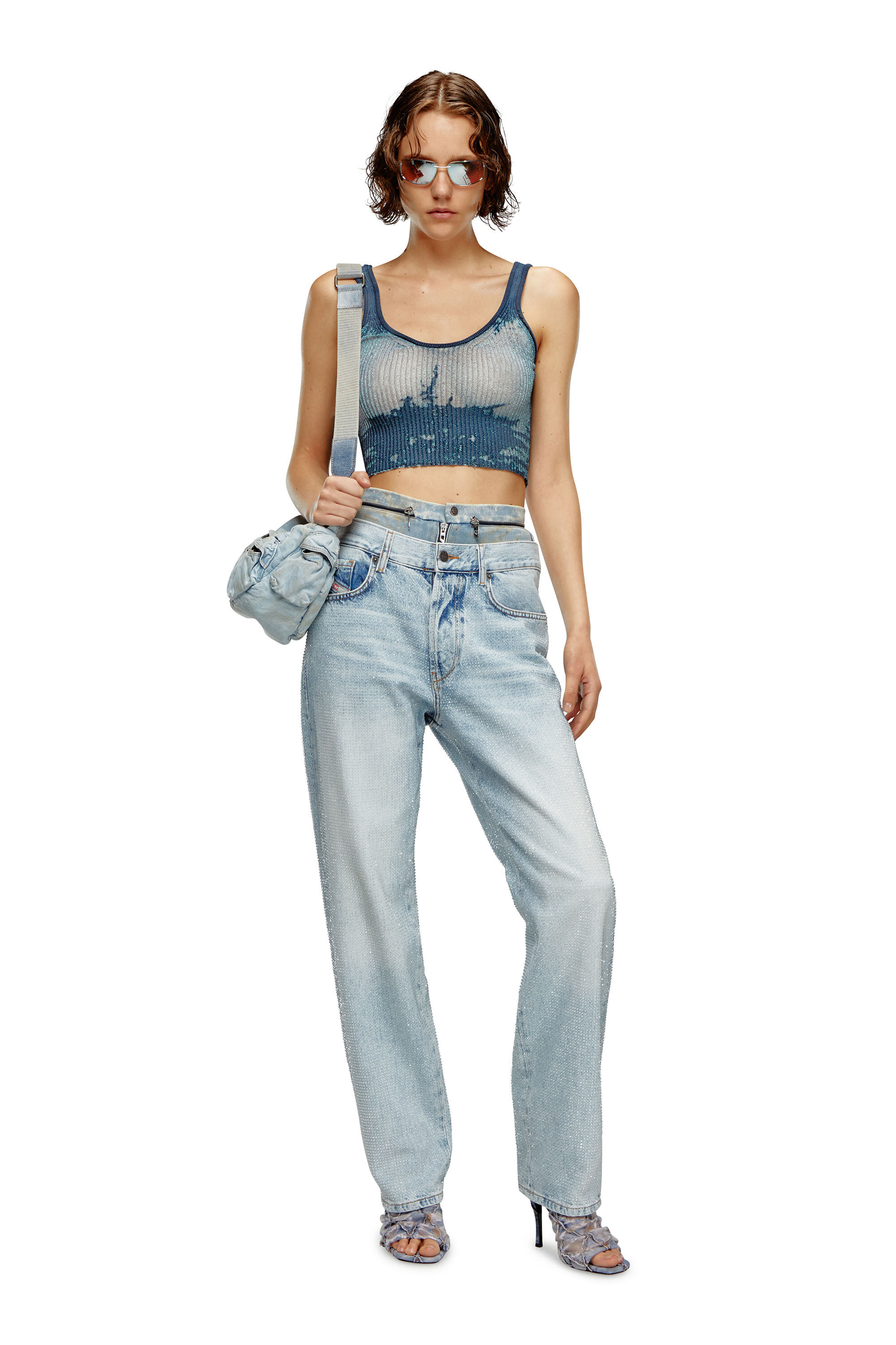 Diesel - Female's Regular Jeans 1988 D-Ark 0PGAW, Light Blue - 1