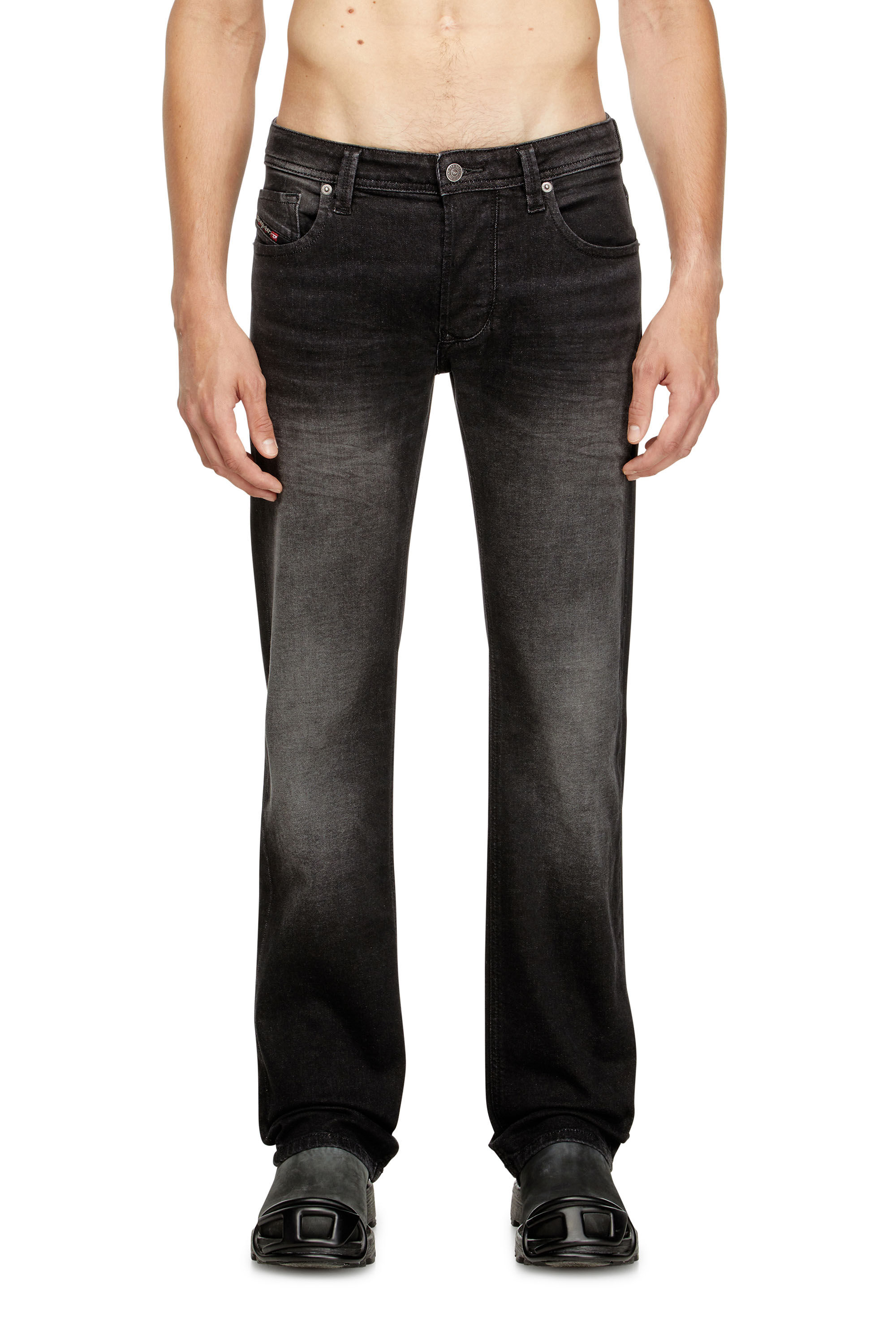 Diesel - Man's Regular Jeans 1985 Larkee 0DBDT, Black/Dark grey - 3