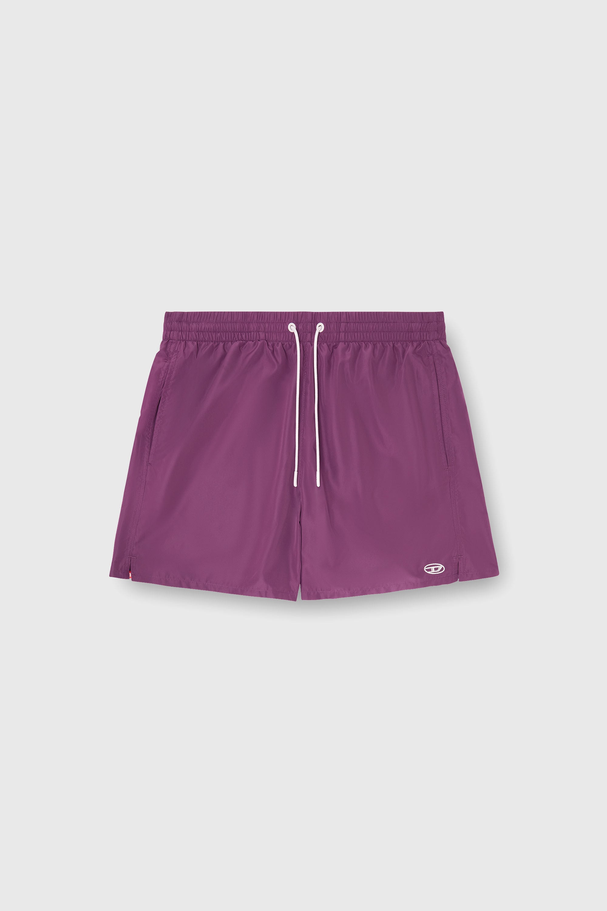 Diesel - GEORGE-41-UTLT, Male's Swim shorts with metallic Oval D logo in Violet - 4