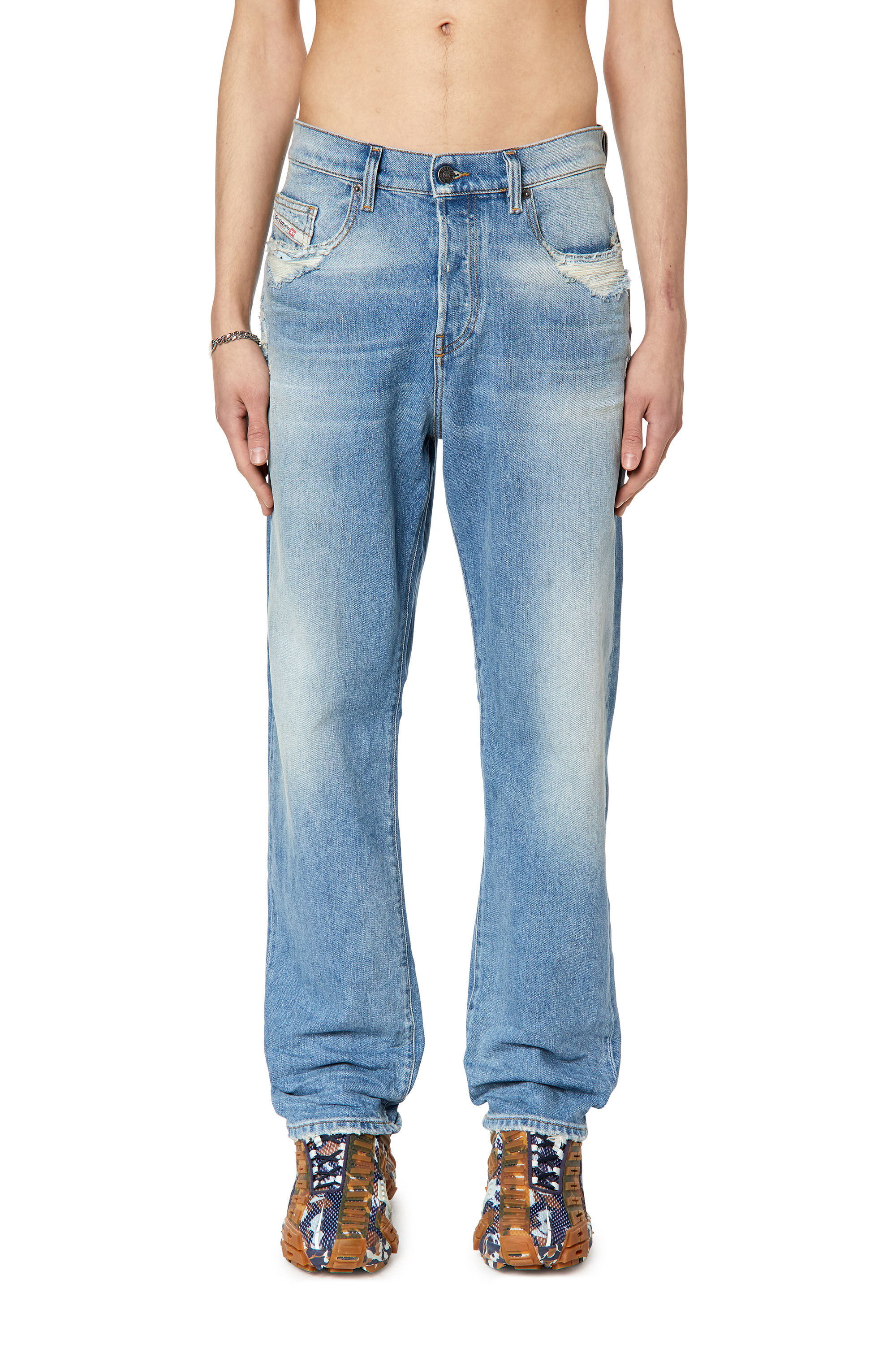 Diesel - Straight Jeans 2020 D-Viker 007N1, Straight Jeans - 2020 D-Viker Homme in Bleu - 3