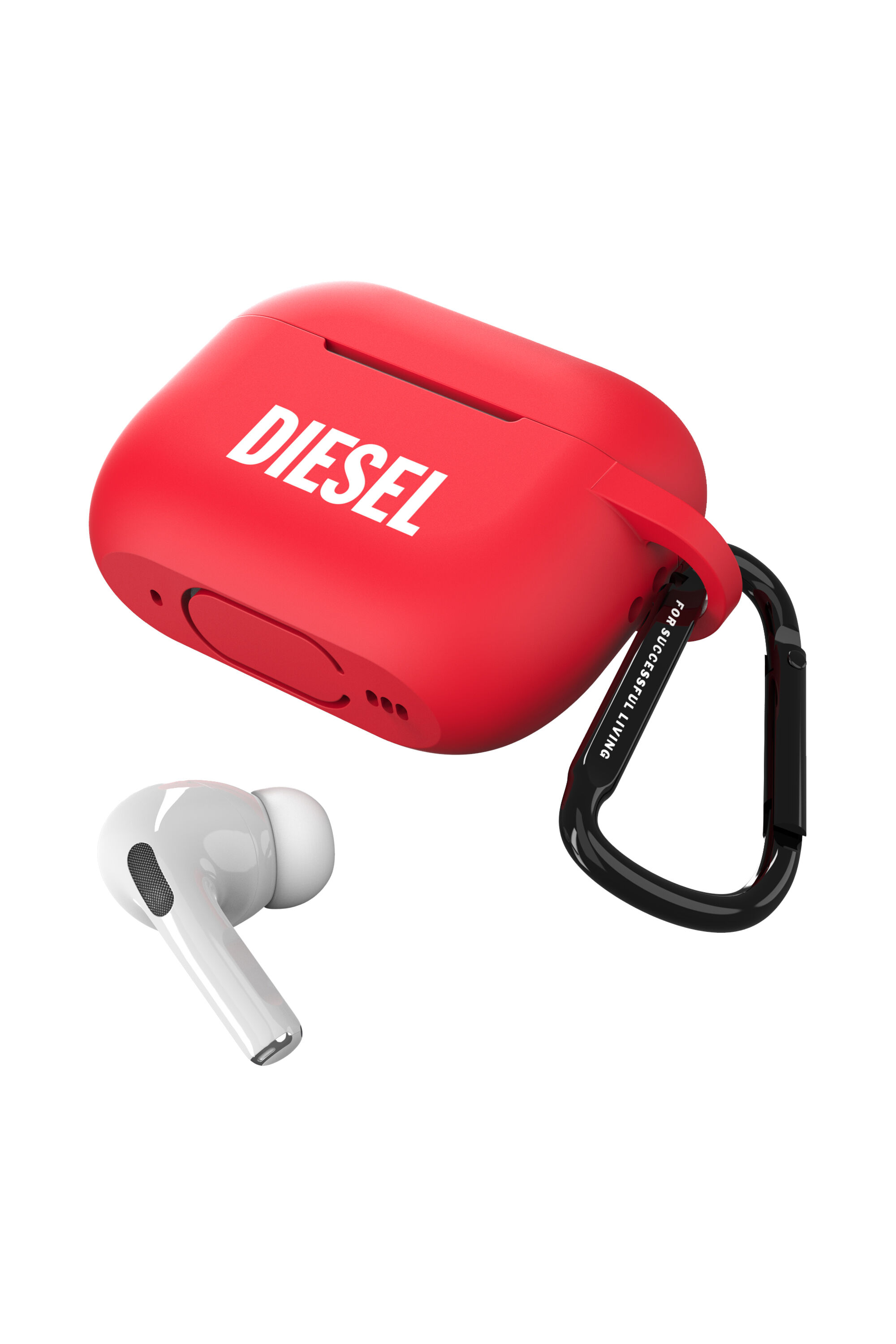 Estuche de silicona por airpods Pro/Pro 2 Mujer | Rojo | Diesel US