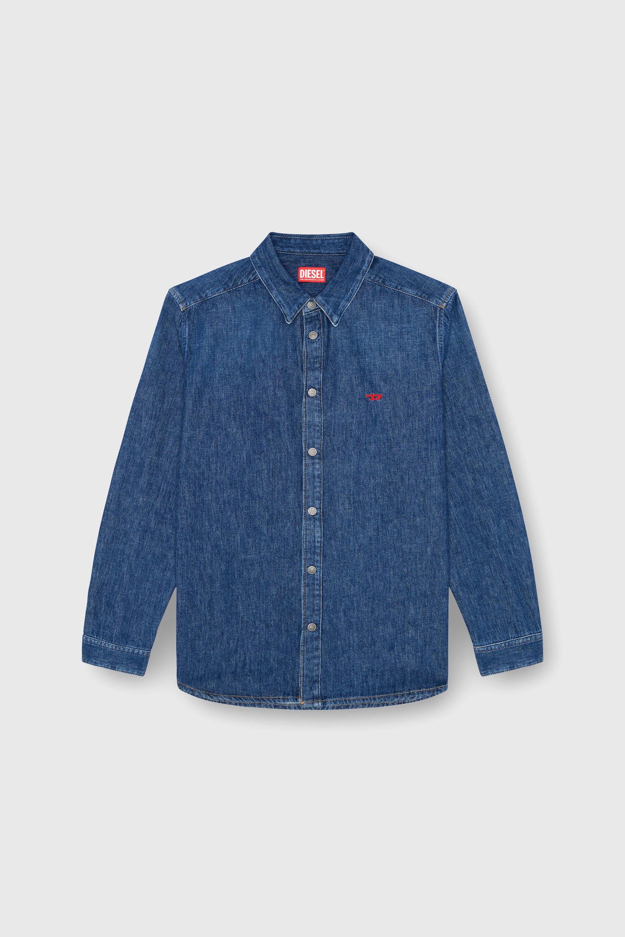Men's Shirt in denim | Blue | Diesel US