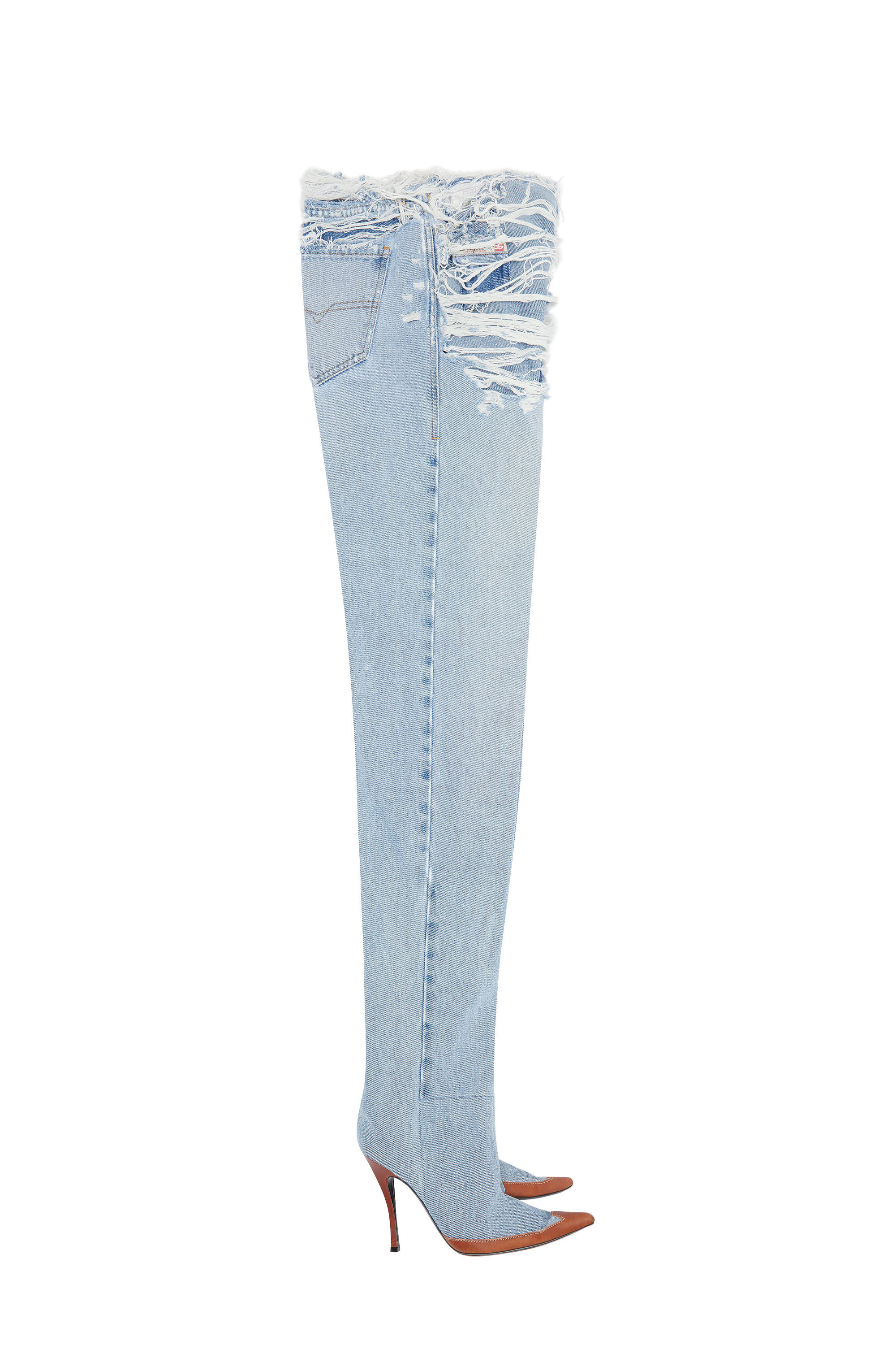 1956 D-Tulip Woman: Straight medium blue Jeans | Diesel