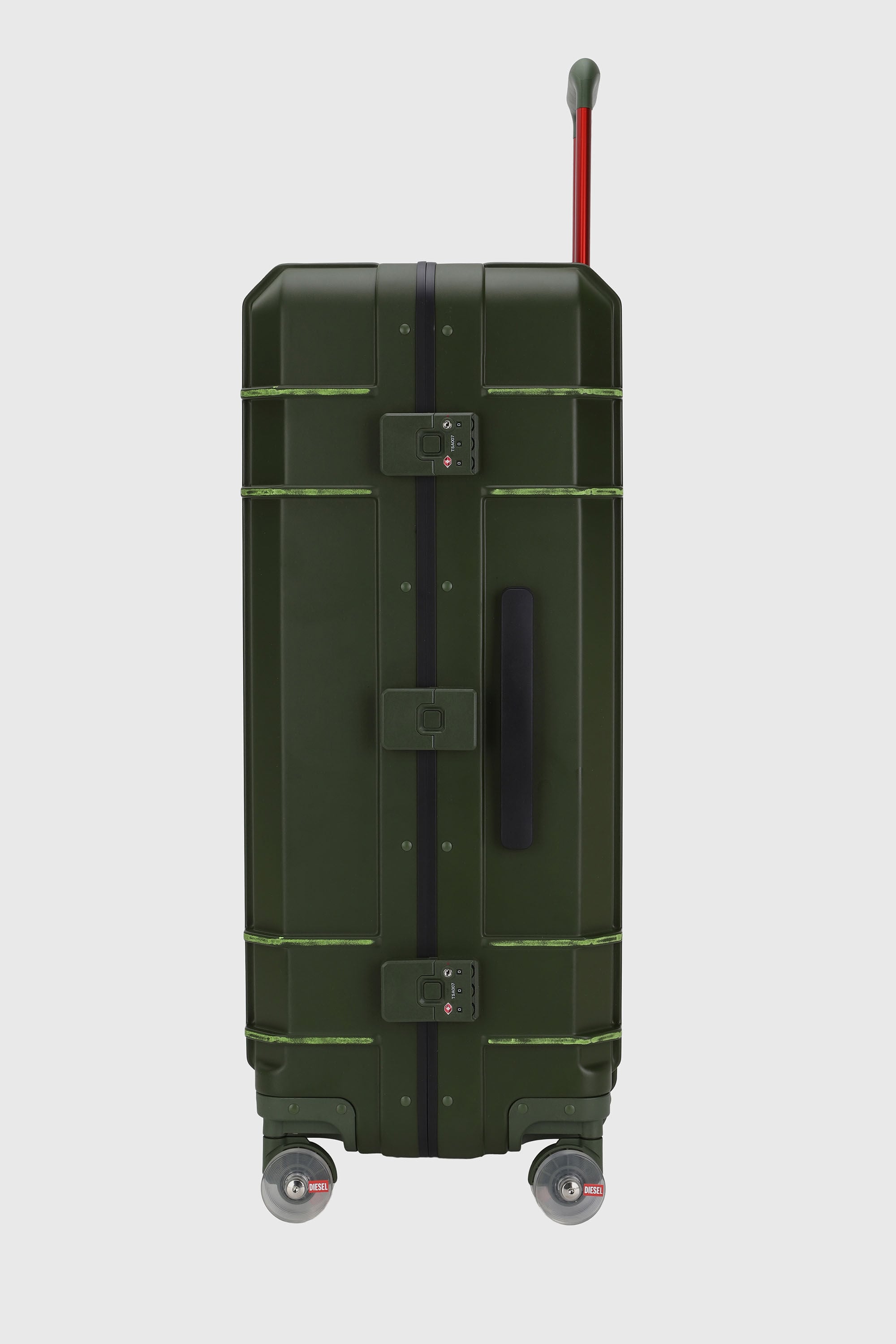 Diesel - DIESEL PC STRONG IMAGE TROLLEY- DSL003, Valise robuste taille L Mixte in Vert - 4