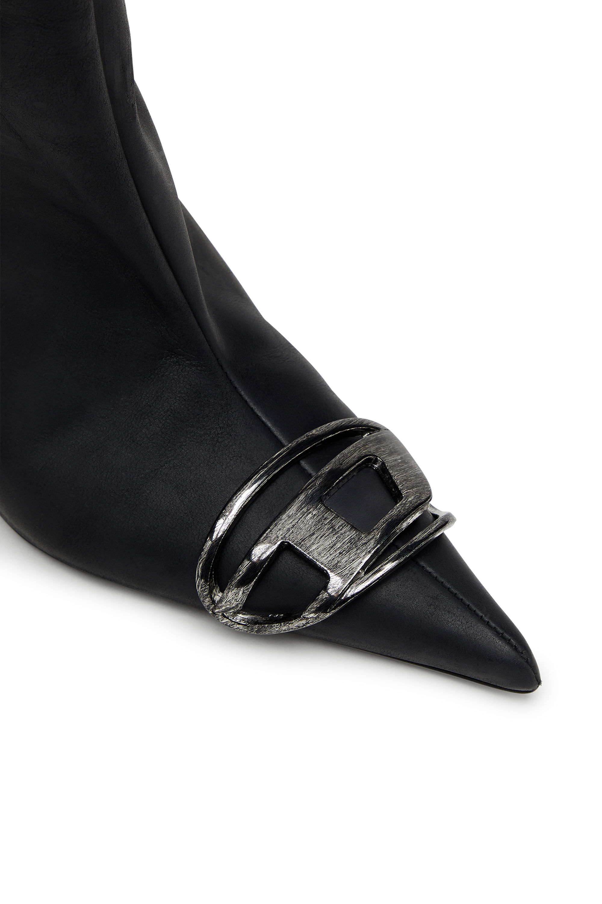 たってぃー Women's D-Venus-Knee-high boots in oiled leather | Black