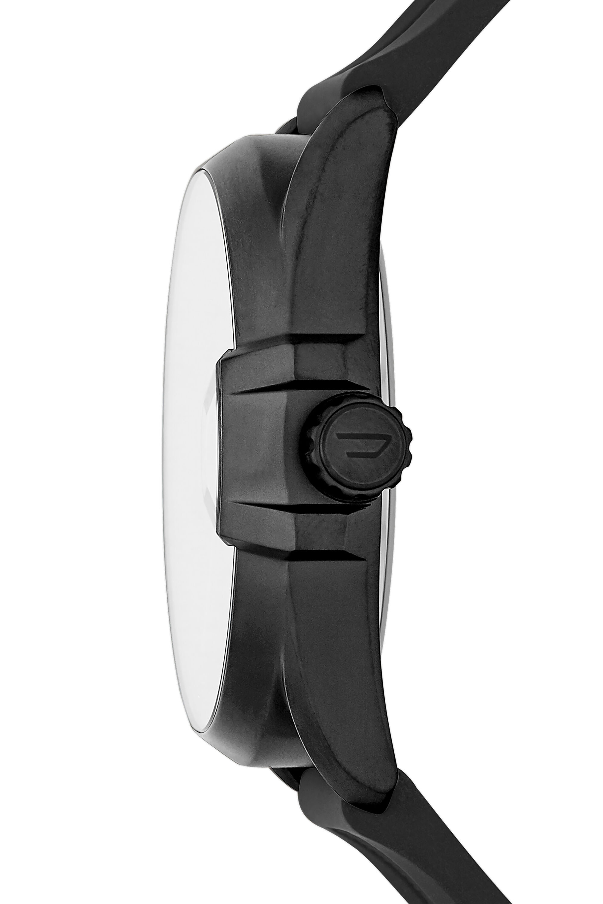 Diesel - DZ1892, Male's MS9 three-hand black silicone watch in Black - 2