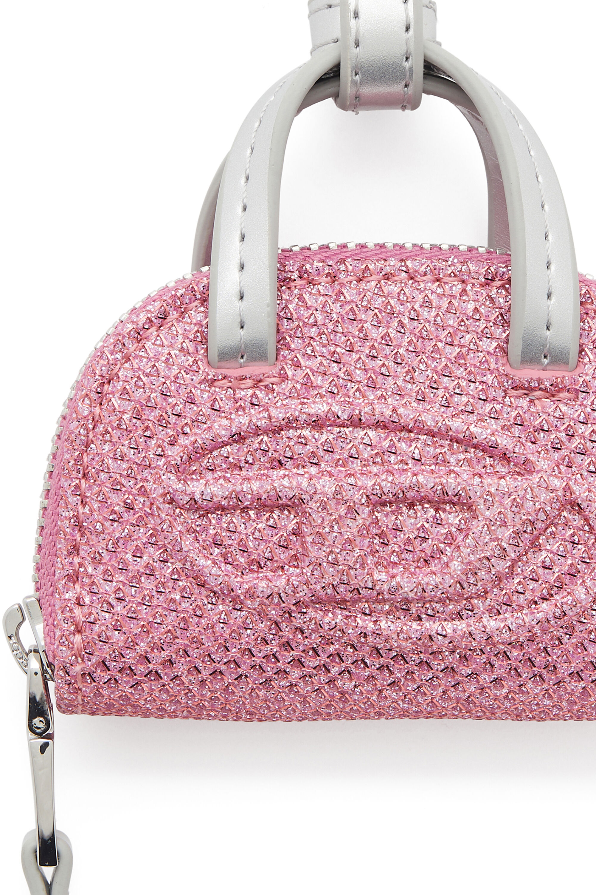 Diesel - 1DR DOME CHARMS, Female's 1DR Dome - Charm in Lurex fabric in Pink - 3