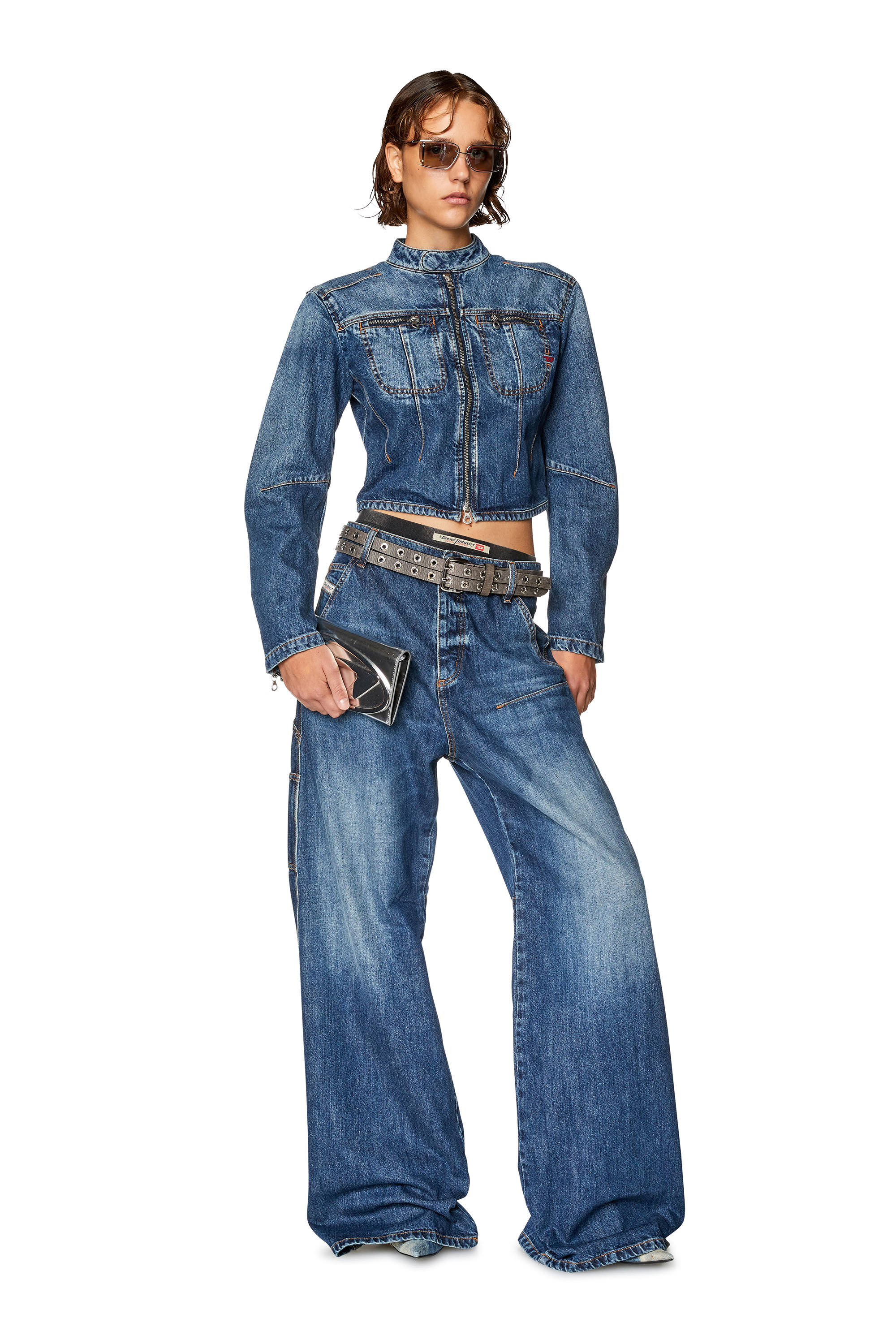Diesel - Straight Jeans 1996 D-Sire 0HJAW Mujer, Azul Oscuro - 1