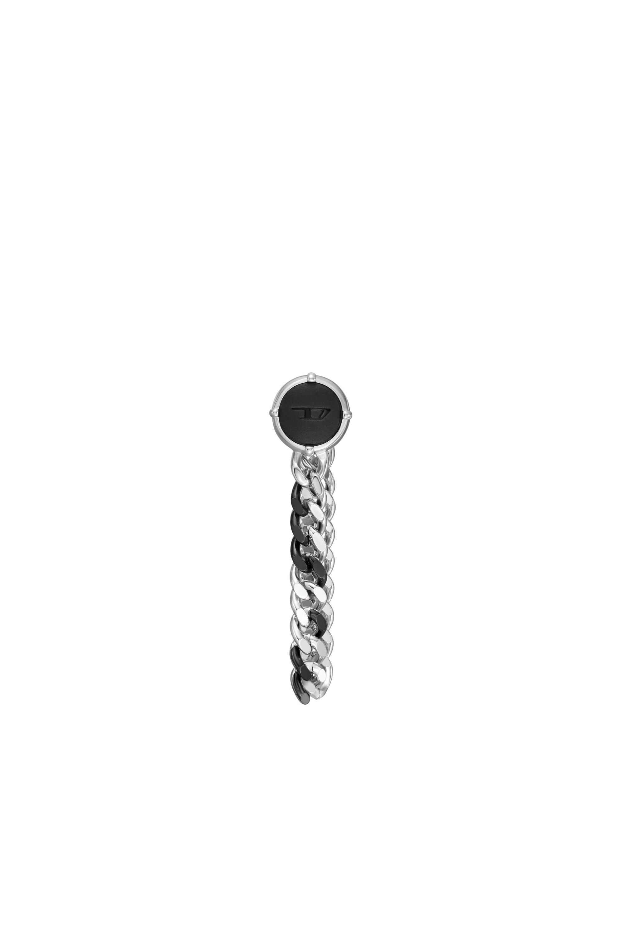 Diesel - DX1500, Unisex's Stainless steel stud earring in Silver/Black - 2
