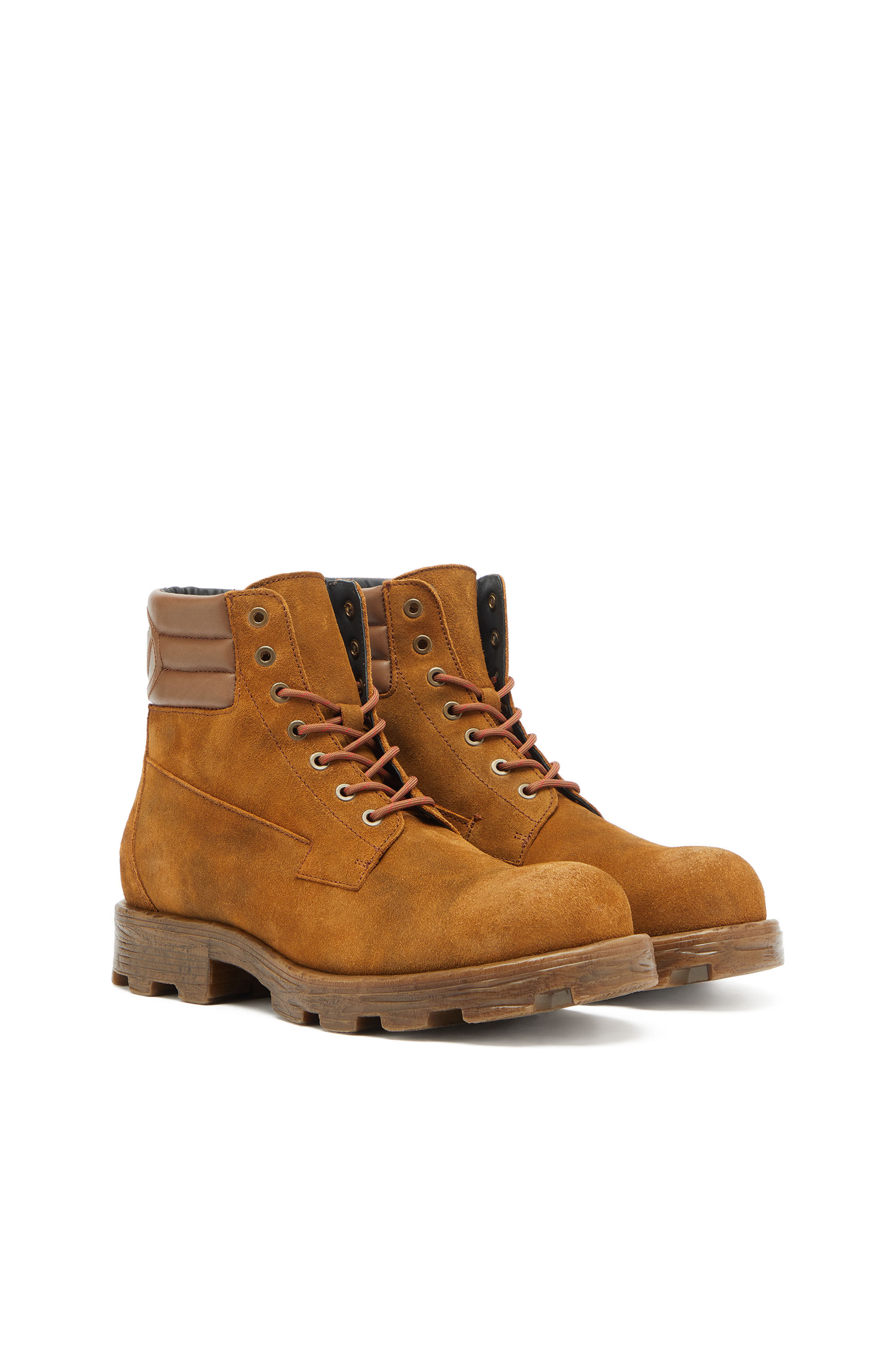 Diesel - D-HAMMER LACE UP, Male's D-Hammer - Combat boots in suede and leather in null - 2