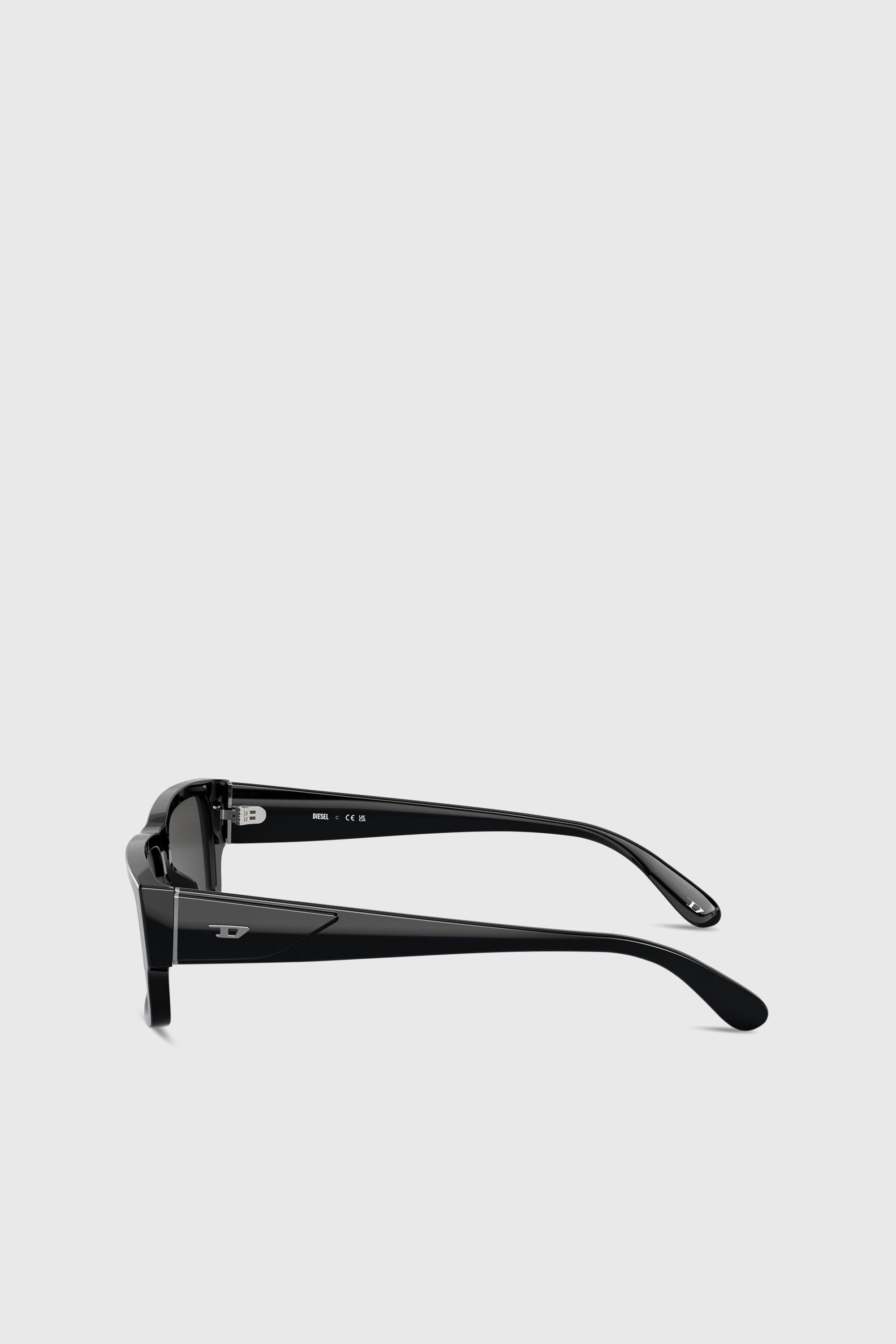 DIESEL サングラス　Odl2002　ブラック Men's Rectangle sunglasses | Diesel 0DL2003