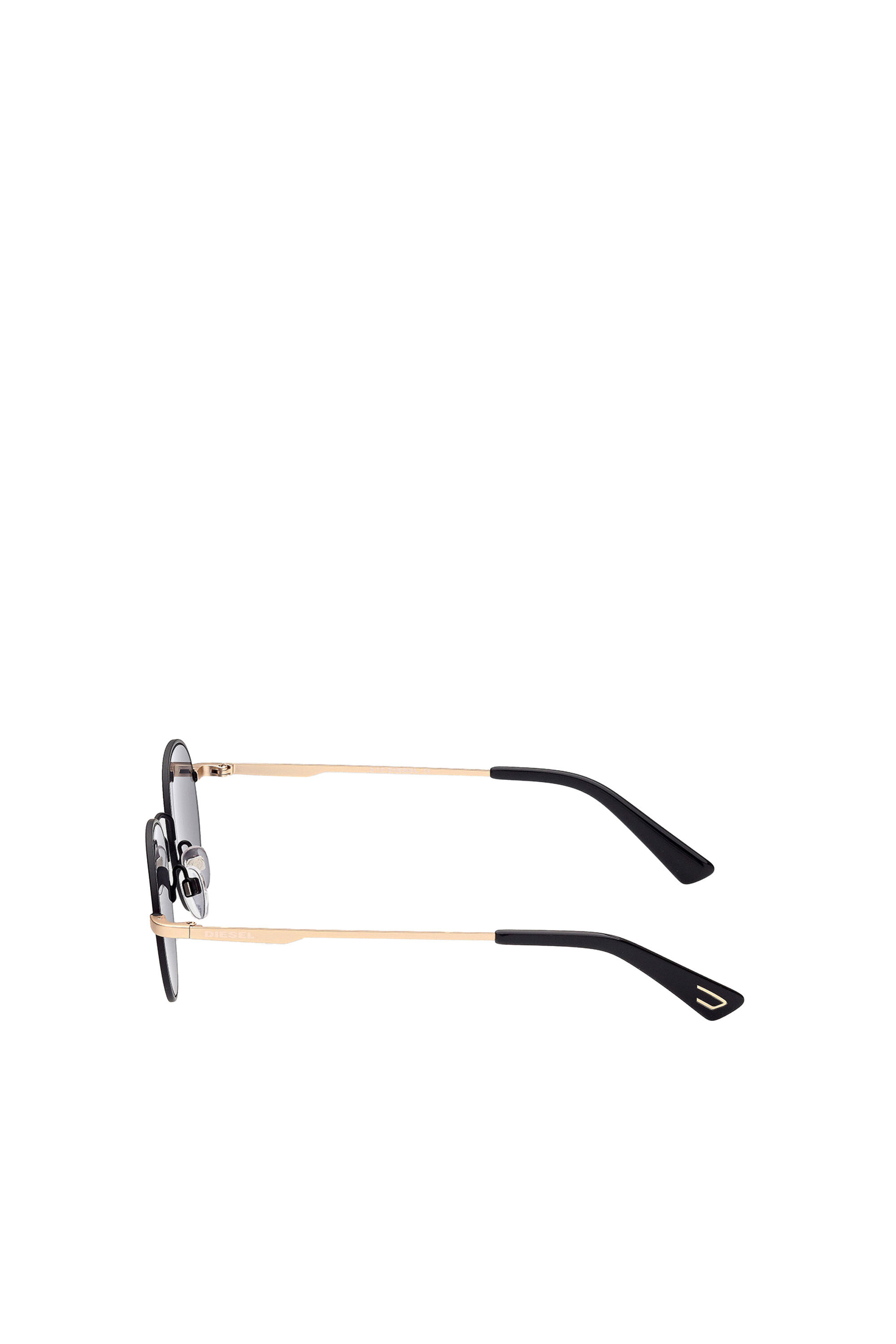 Diesel - DL0290, Lunettes légères avec verres cosmétiques Mixte in Noir - 4