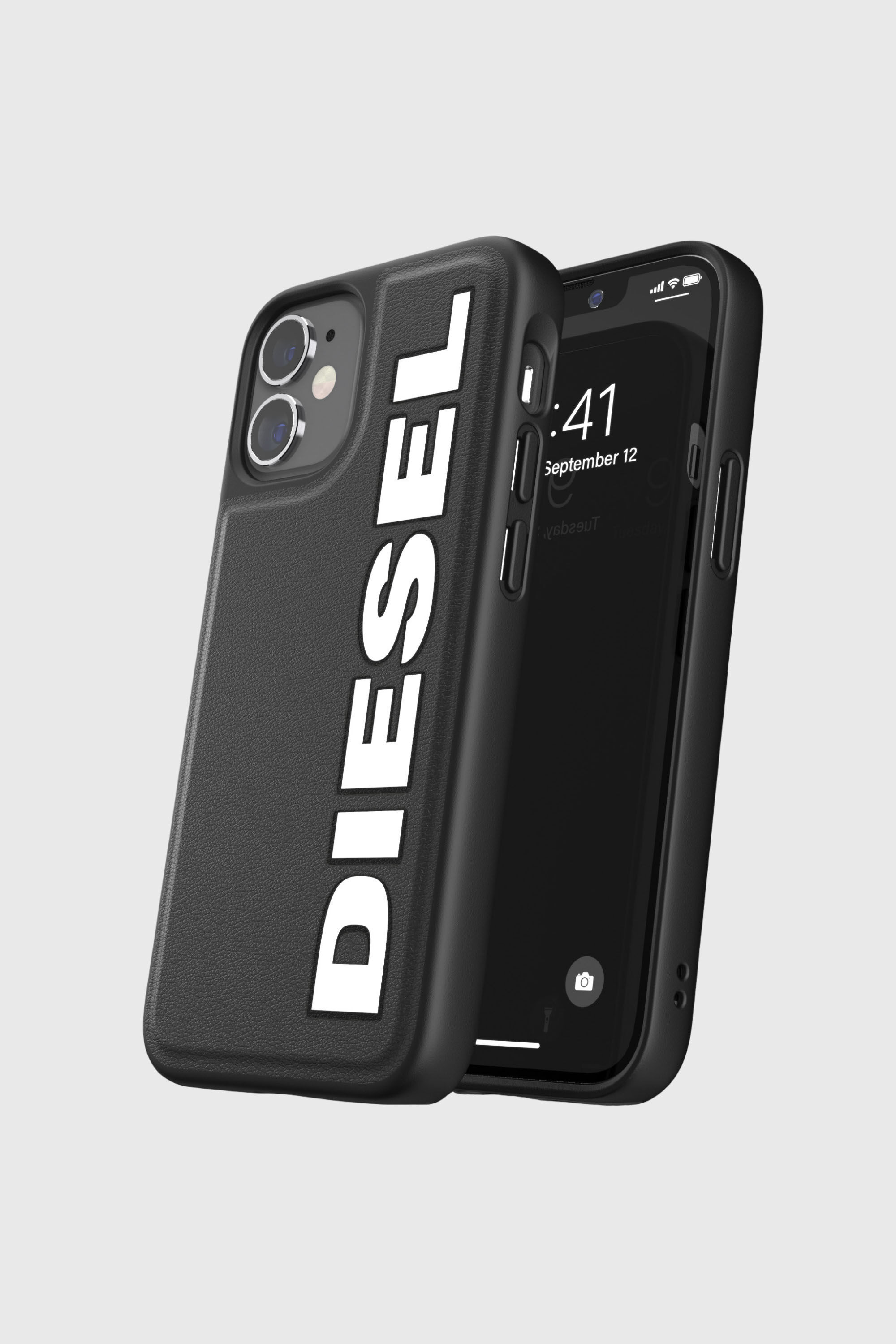 Diesel - 42491 STANDARD CASE, Unisex's Moulded Case Core for iPhone 12 Mini in Black - 4