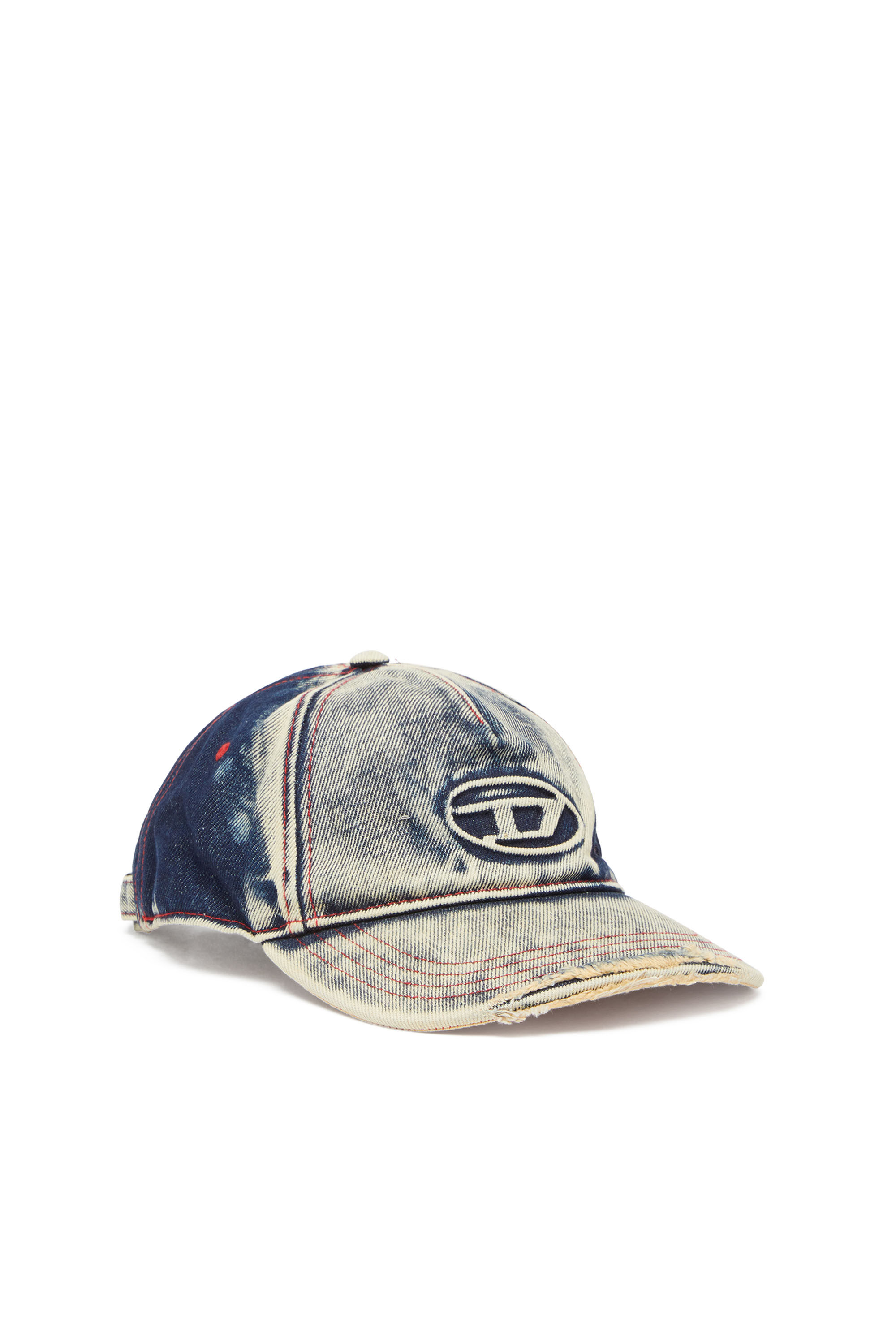 【Pi】DIESEL C-Seymon デニムキャップ C-SEYMON Man: Baseball cap in treated denim, D logo | Diesel