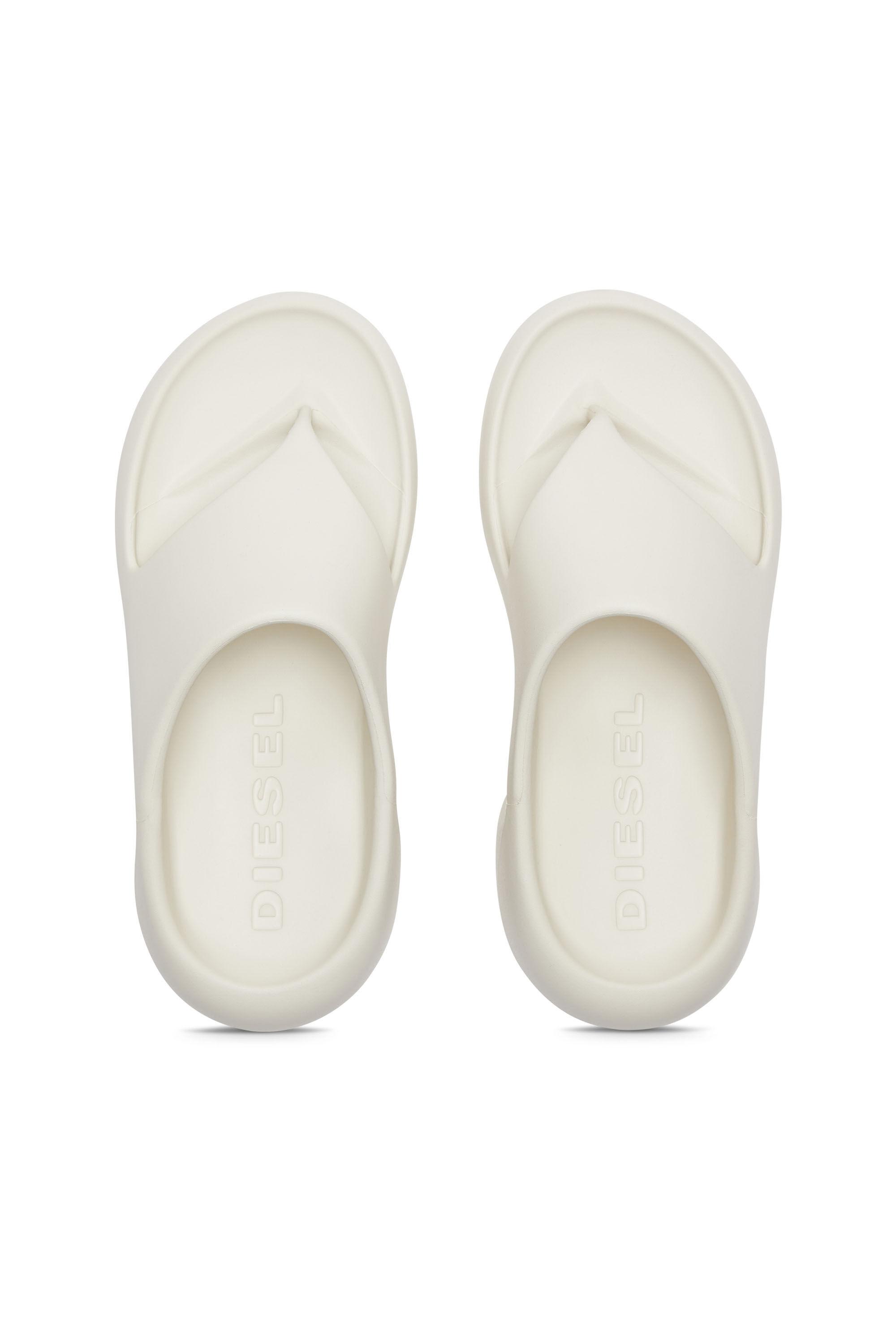 Diesel - SA-MAUI X, Unisex's Sa-Maui-Rubber mule flip-flop in White - 4
