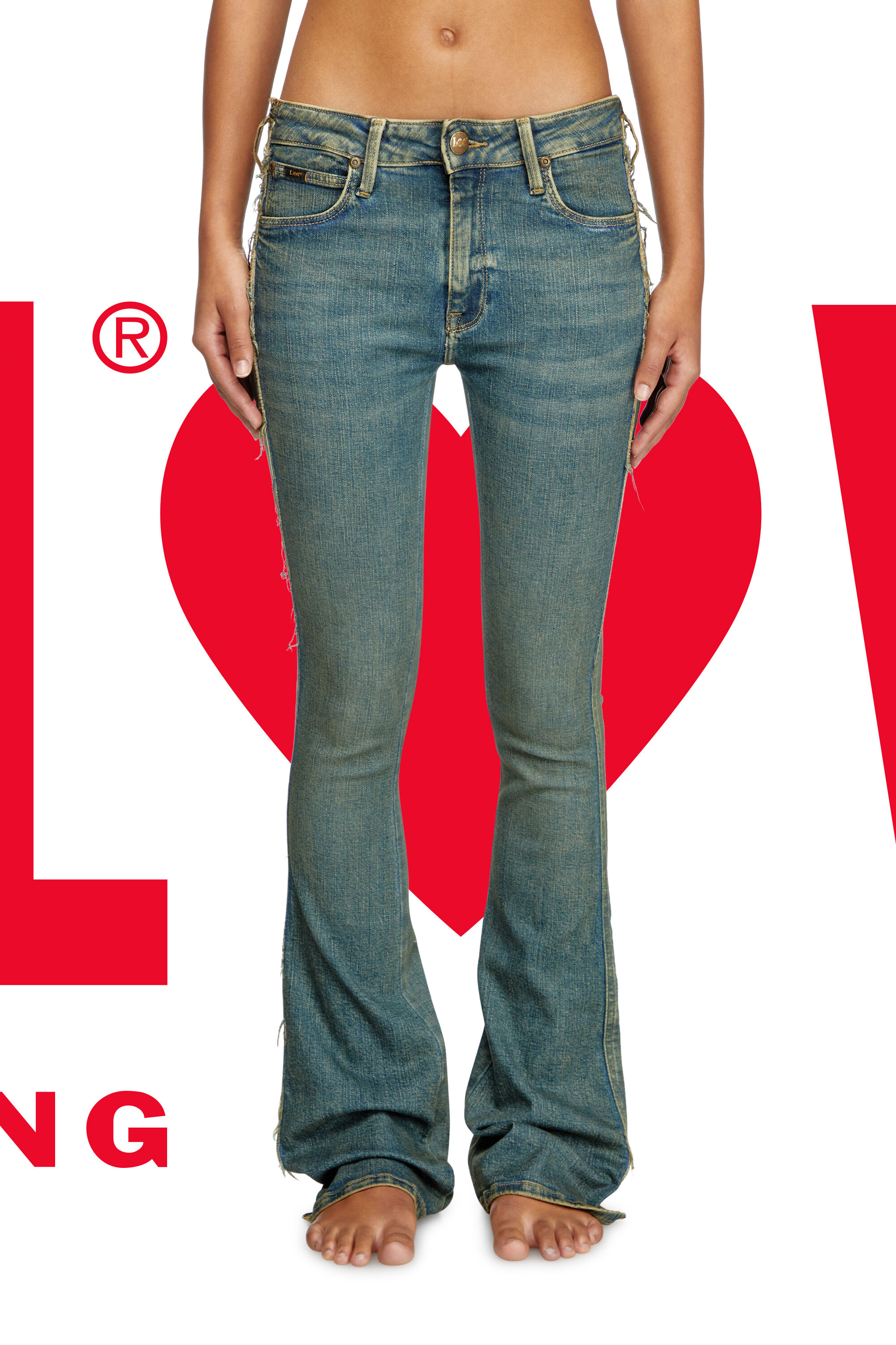 Diesel - Female's Regular Jeans Dieseloves 02 09N01, Dark Blue - 3
