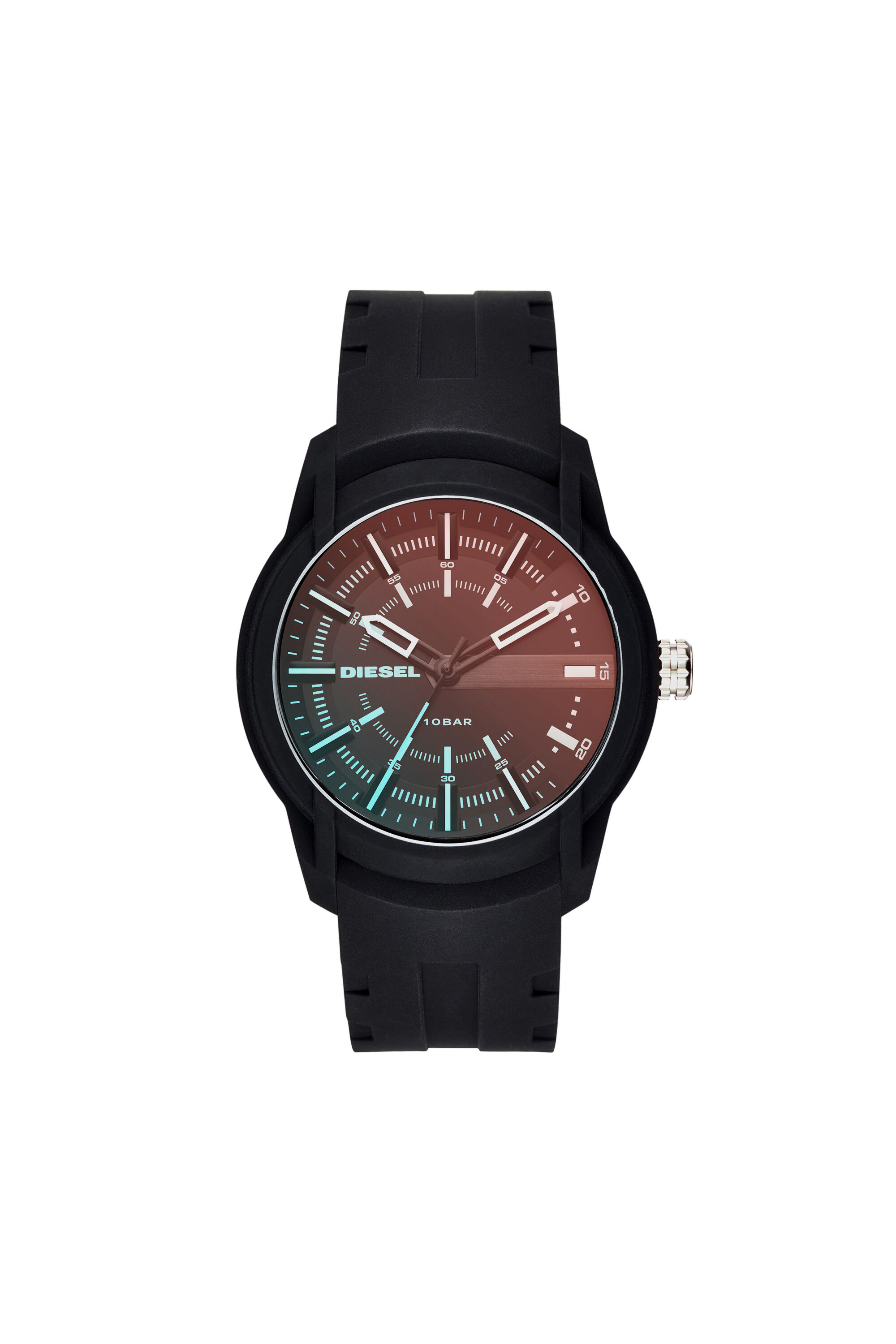 Diesel - DZ1819, Armbar montre avec boîtier en polycarbonate noir, 45 mm Homme in Noir - 1