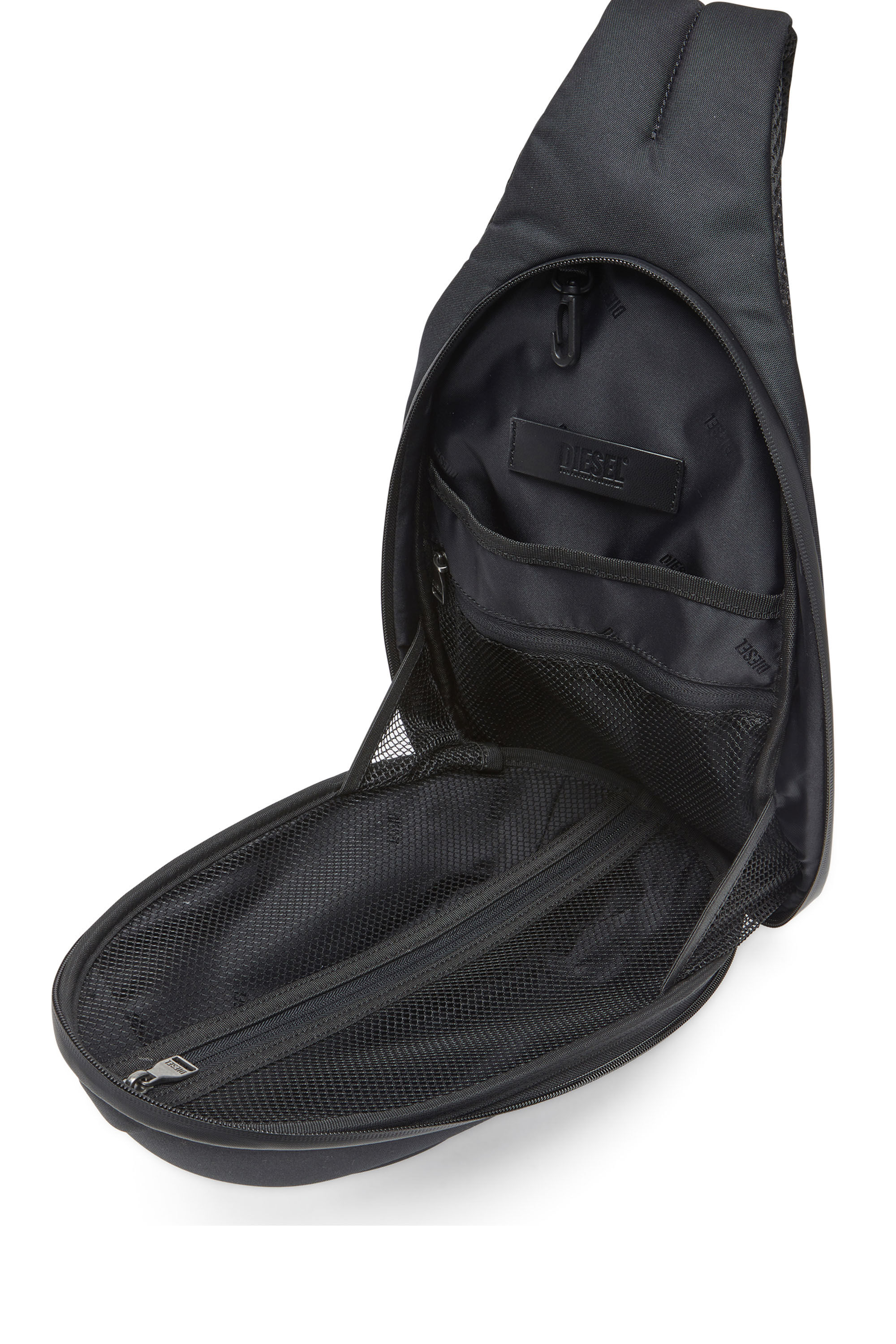 Diesel - 1DR-POD SLING BAG, Male's 1DR-Pod-Hard shell sling bag in Black - 2