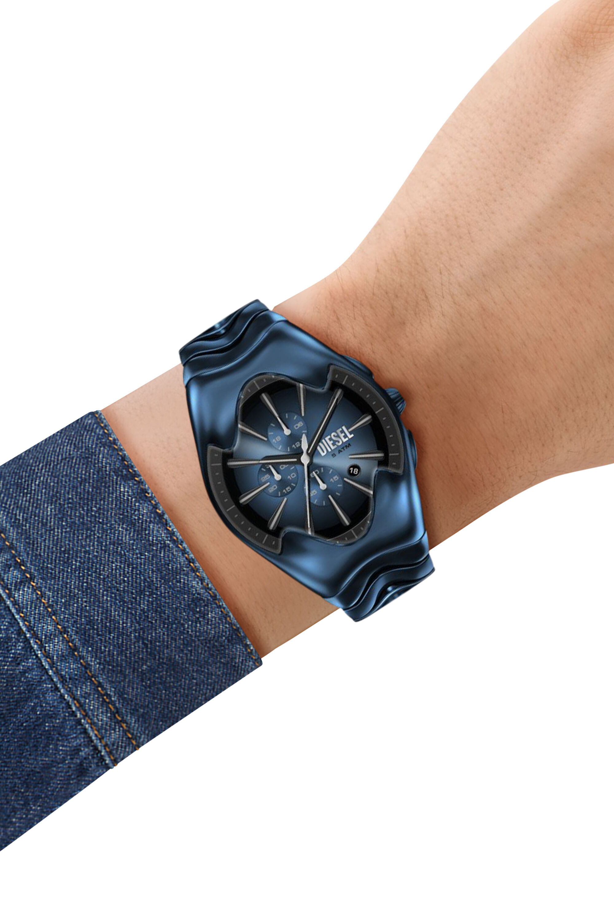 Men's Mercurial Chronograph Blue Stainless Steel Watch