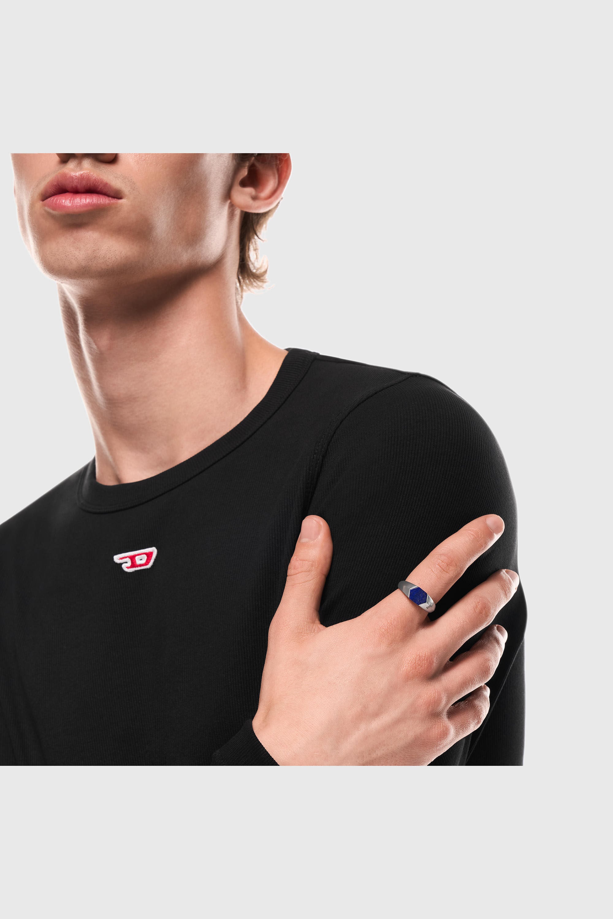 Diesel - DX1712040, Anillo sello de lapisl&aacute;zuli Unisex in Plateado - 5
