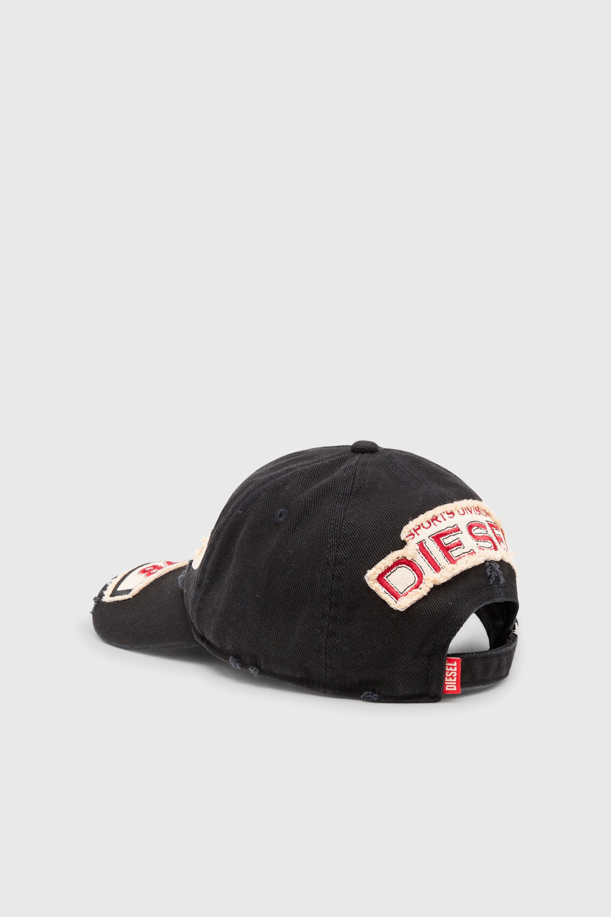 Women's Baseball cap with embroidered patches | Black | Diesel