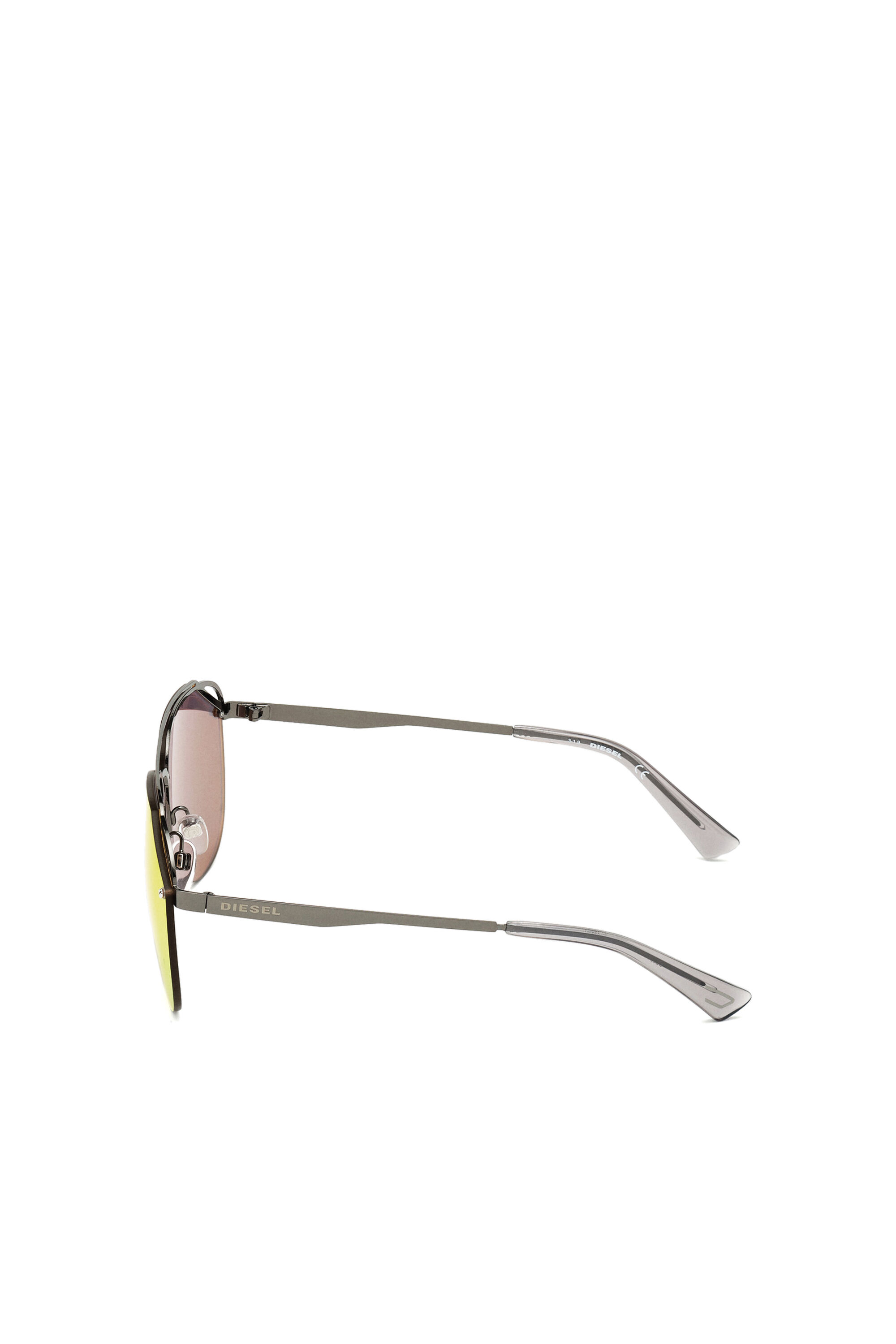Diesel - DL0314, Man's Metal pilot sunglasses in Grey - 4