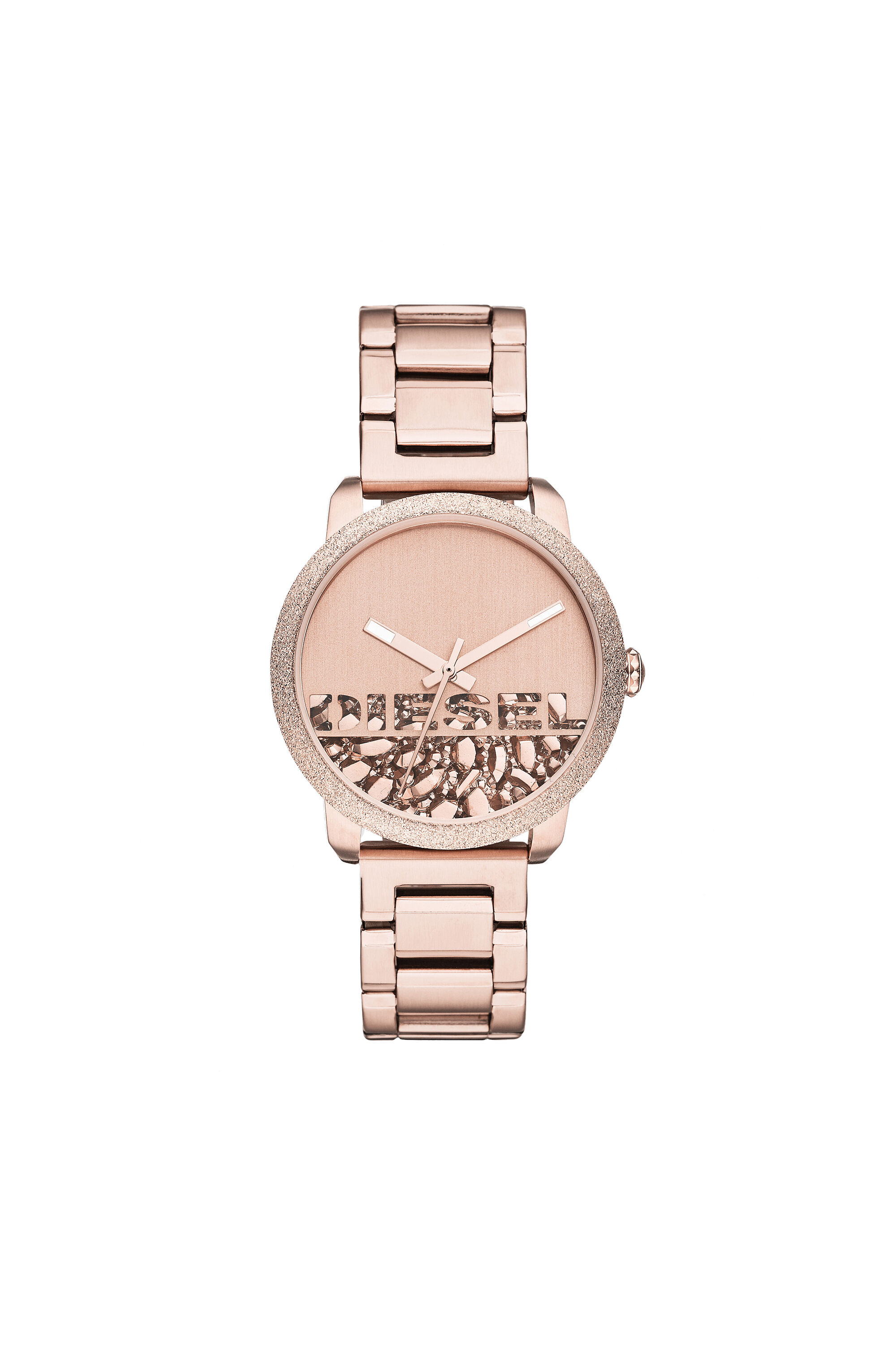 Diesel - DZ5588, Woman's Flare Rocks rose gold stainless steel watch in Pink - 1