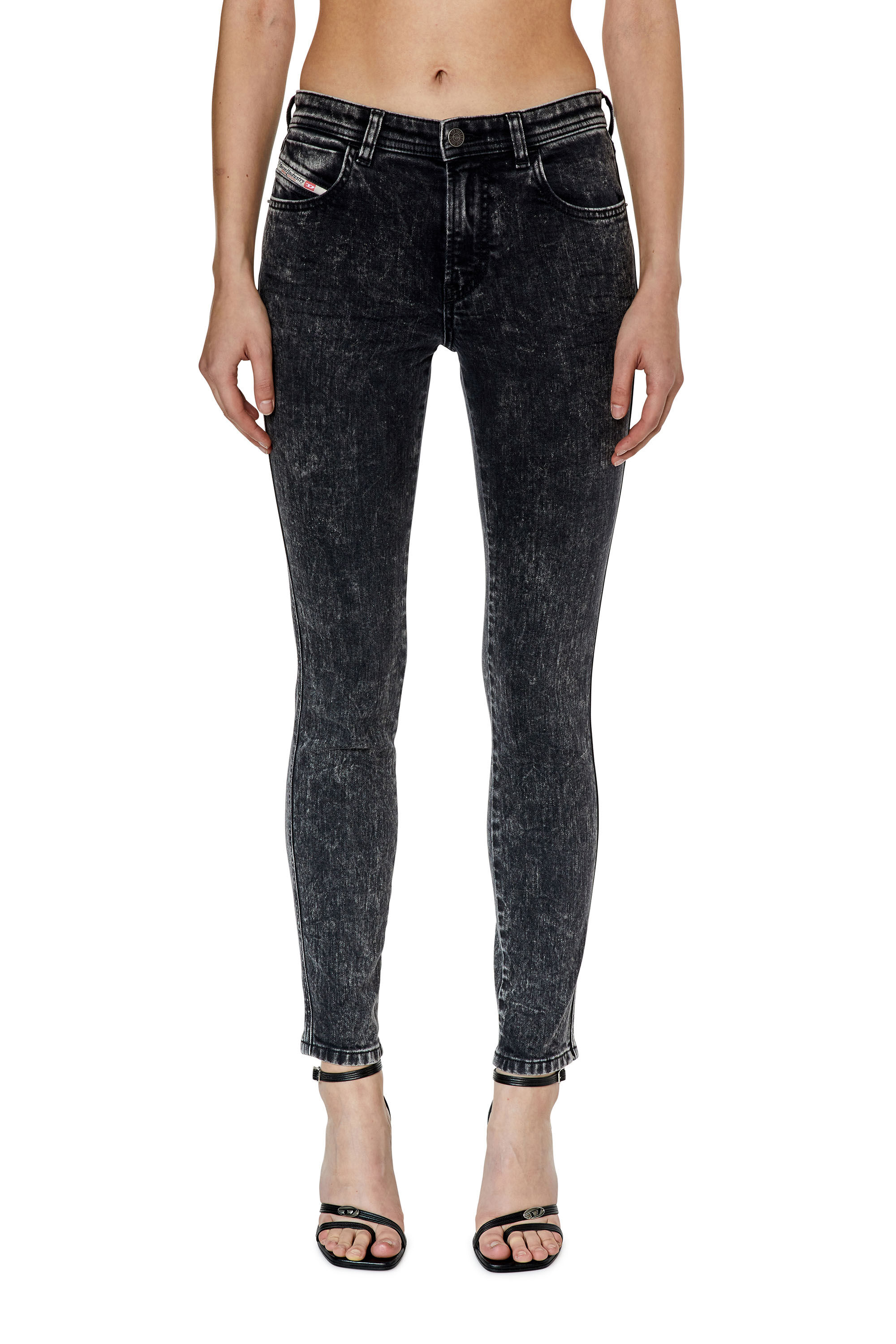 Diesel - Female's Skinny Jeans 2015 Babhila 0ENAN, Black/Dark Grey - 3