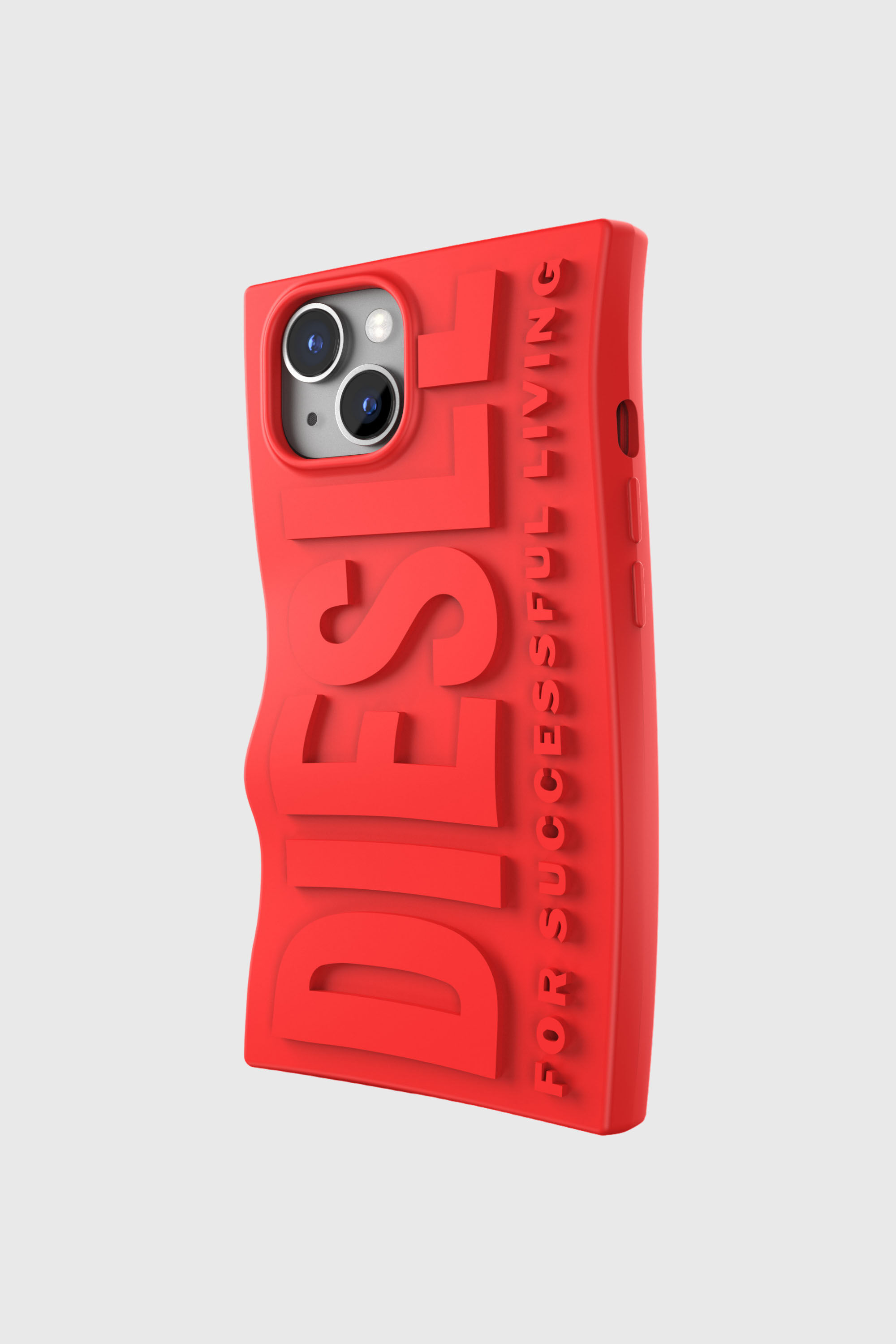 Diesel - 54115 MOULDED CASE, Unisex's D By case iPhone 13/iPhone 14 in Red - 3