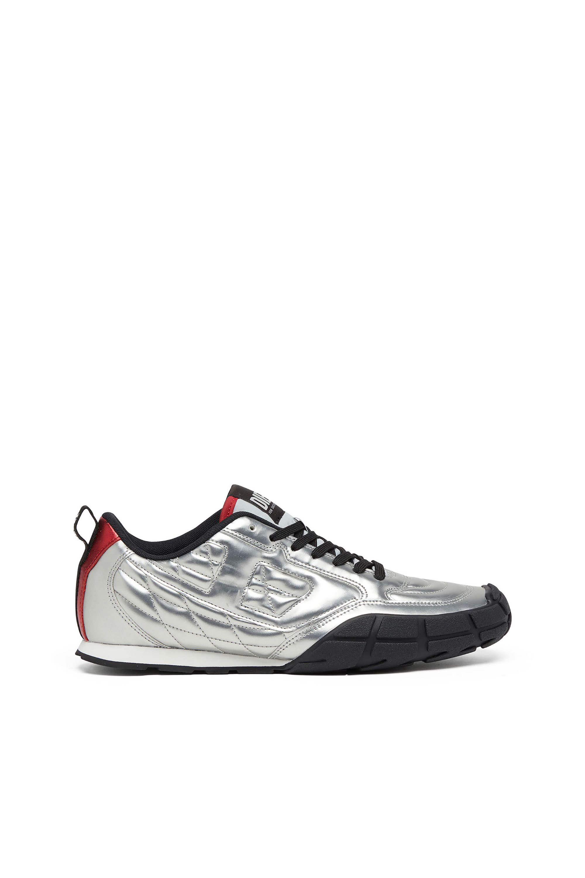 Women's S-Pagodha-Quilted metallic sneakers | Silver | Diesel