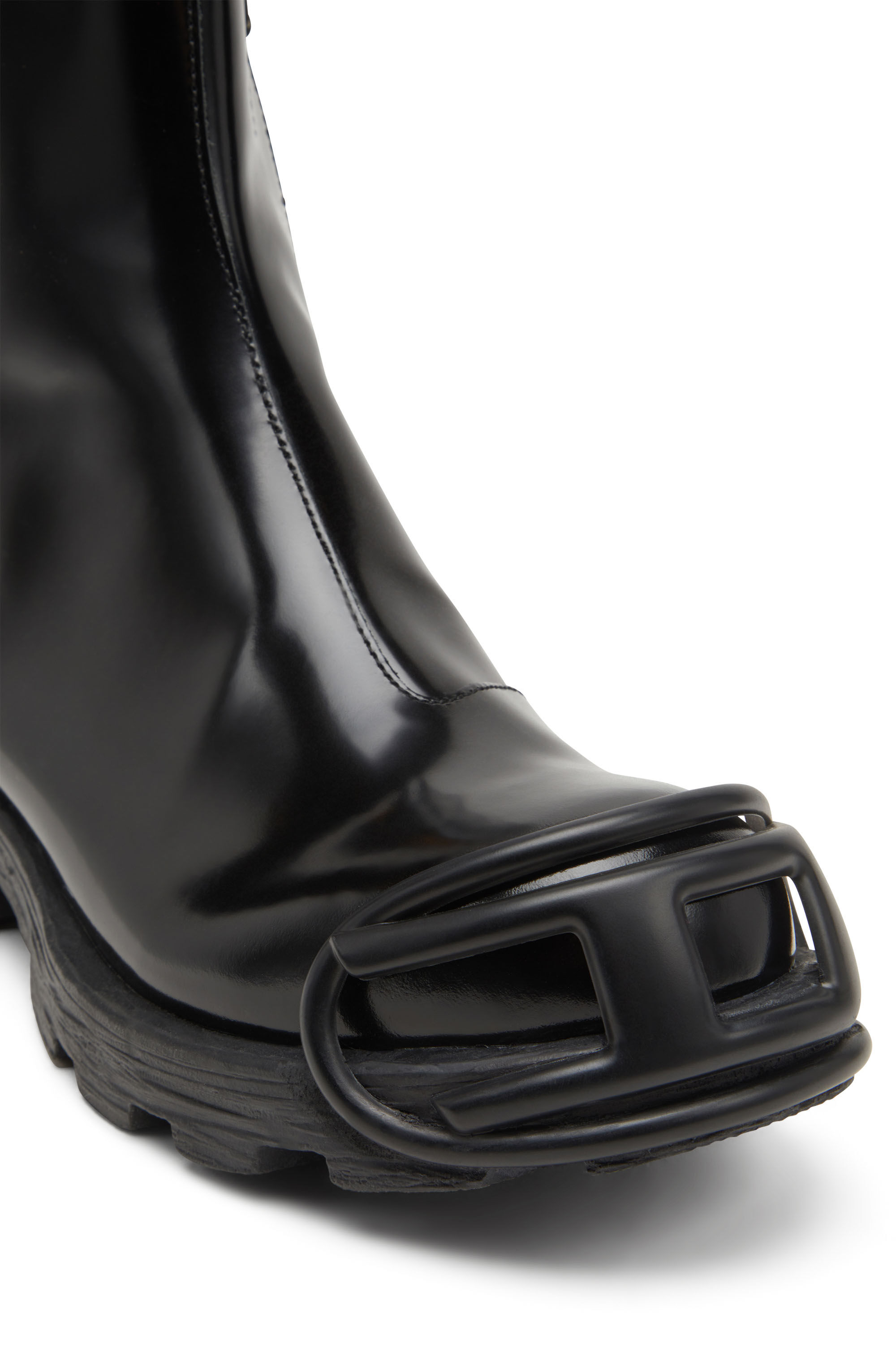 DIESEL ディーゼル ブーツ D-HAMMER MB Men's D-Hammer-Leather Chelsea boots with Oval D toe caps